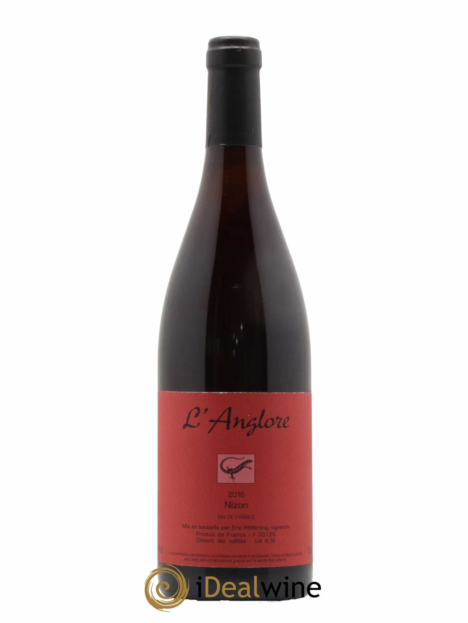 Vin de France Nizon L'Anglore 2016 - Lot de 1 bouteille - 0