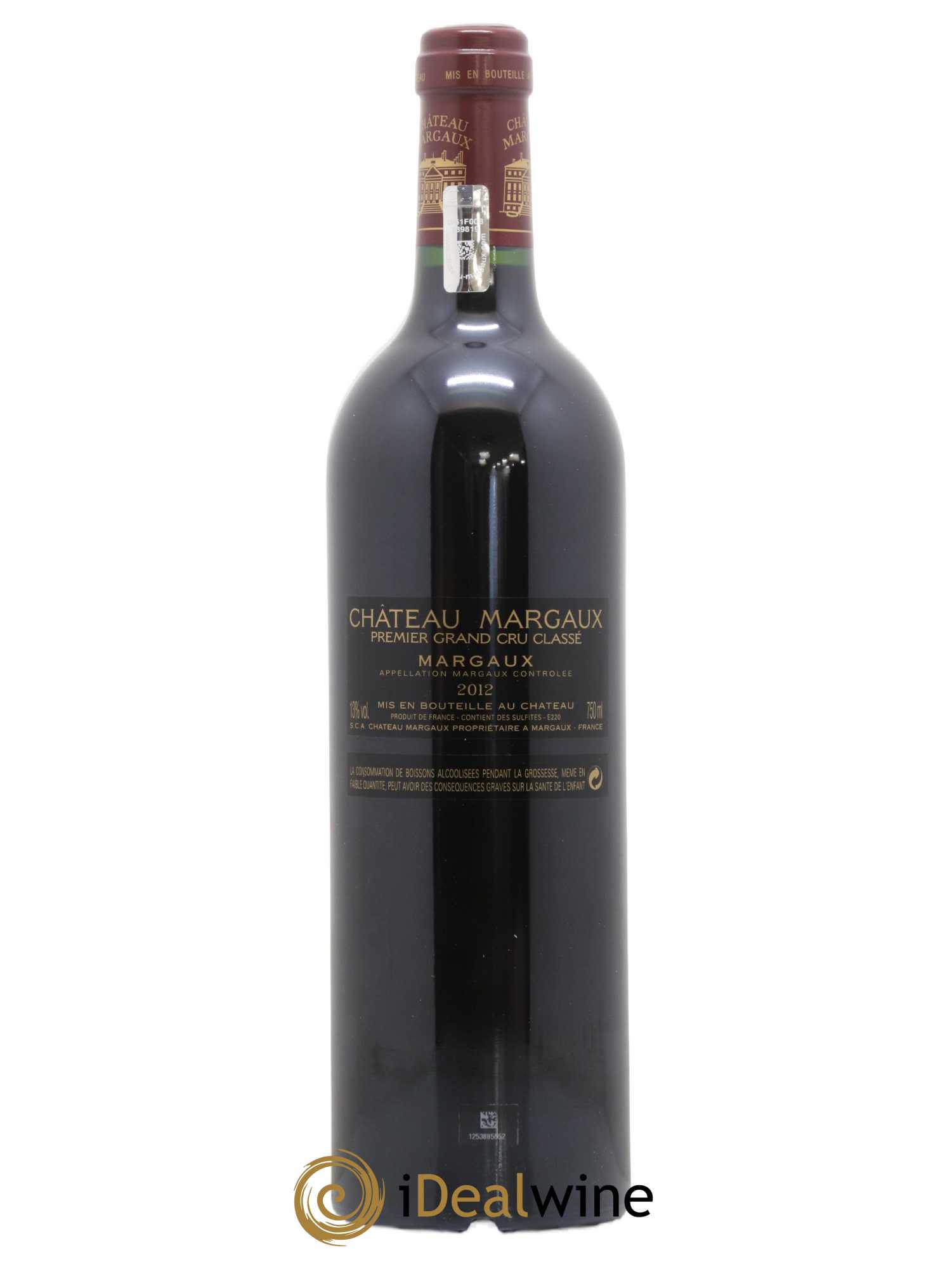 Château Margaux 1er Grand Cru Classé 2012 - Lot de 1 bouteille - 2