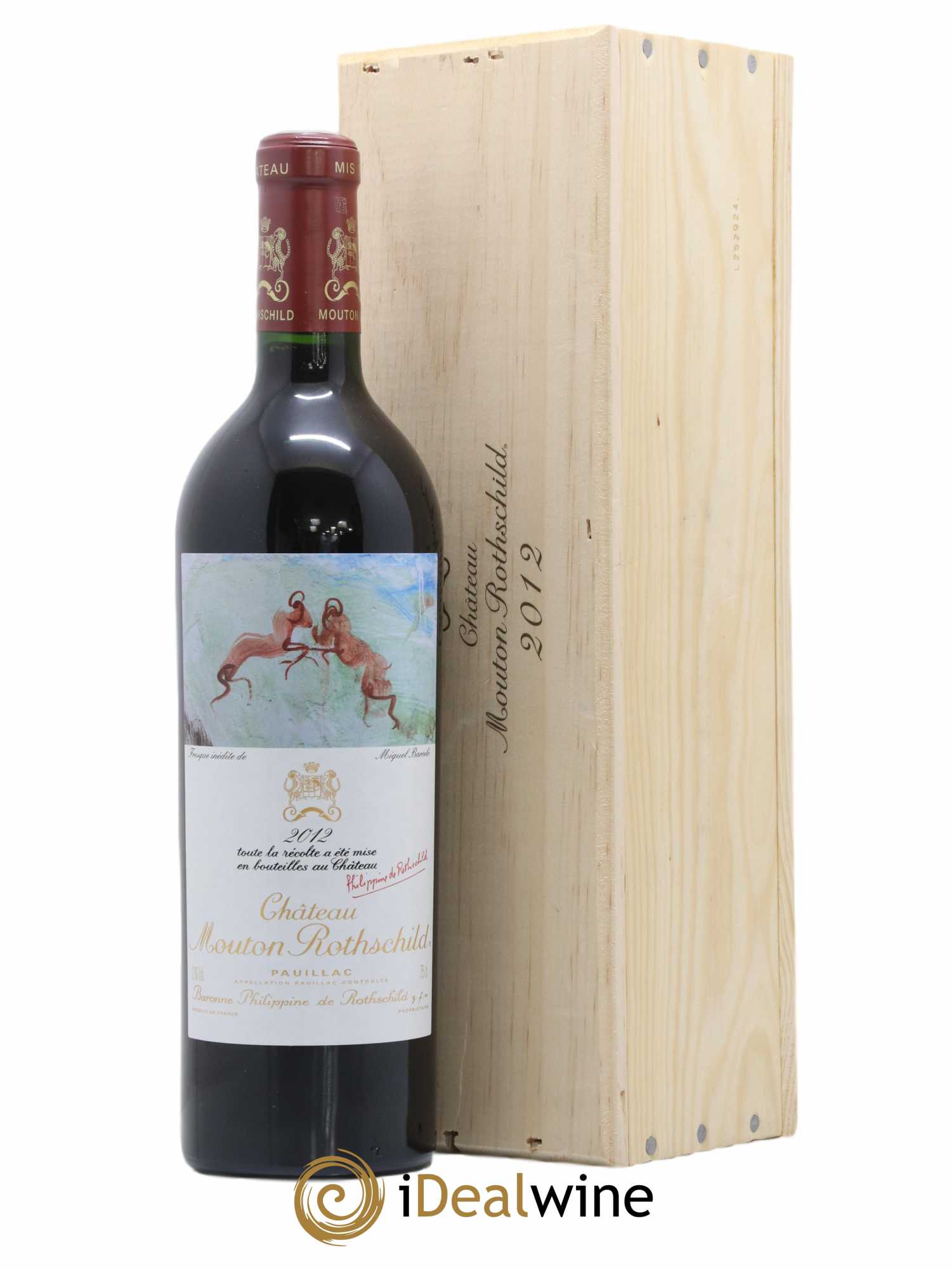 Château Mouton Rothschild 1er Grand Cru Classé 2012 - Lot de 1 bouteille - 0