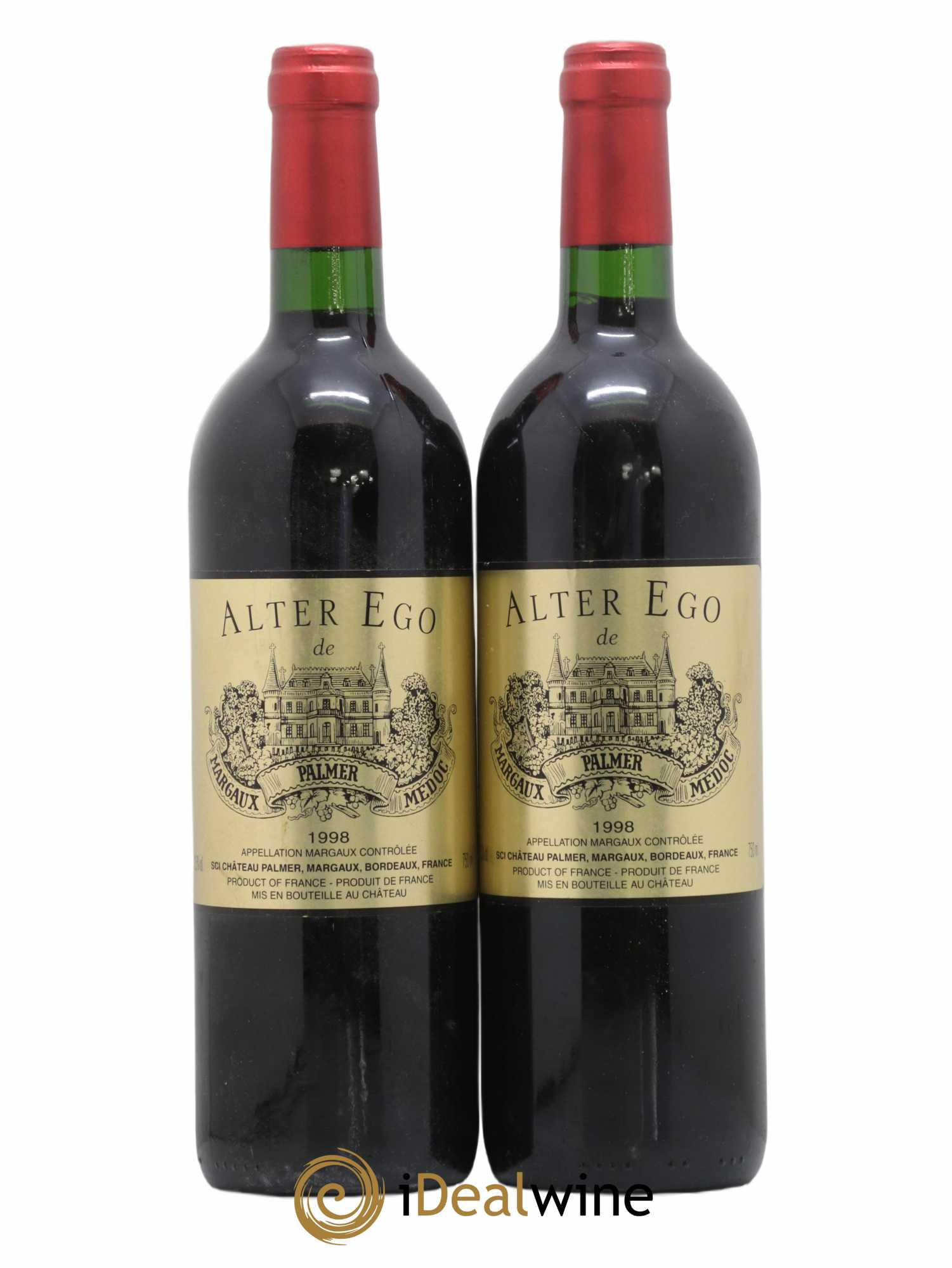 Alter Ego de Palmer Second Vin 1998 - Lot de 2 bouteilles - 0