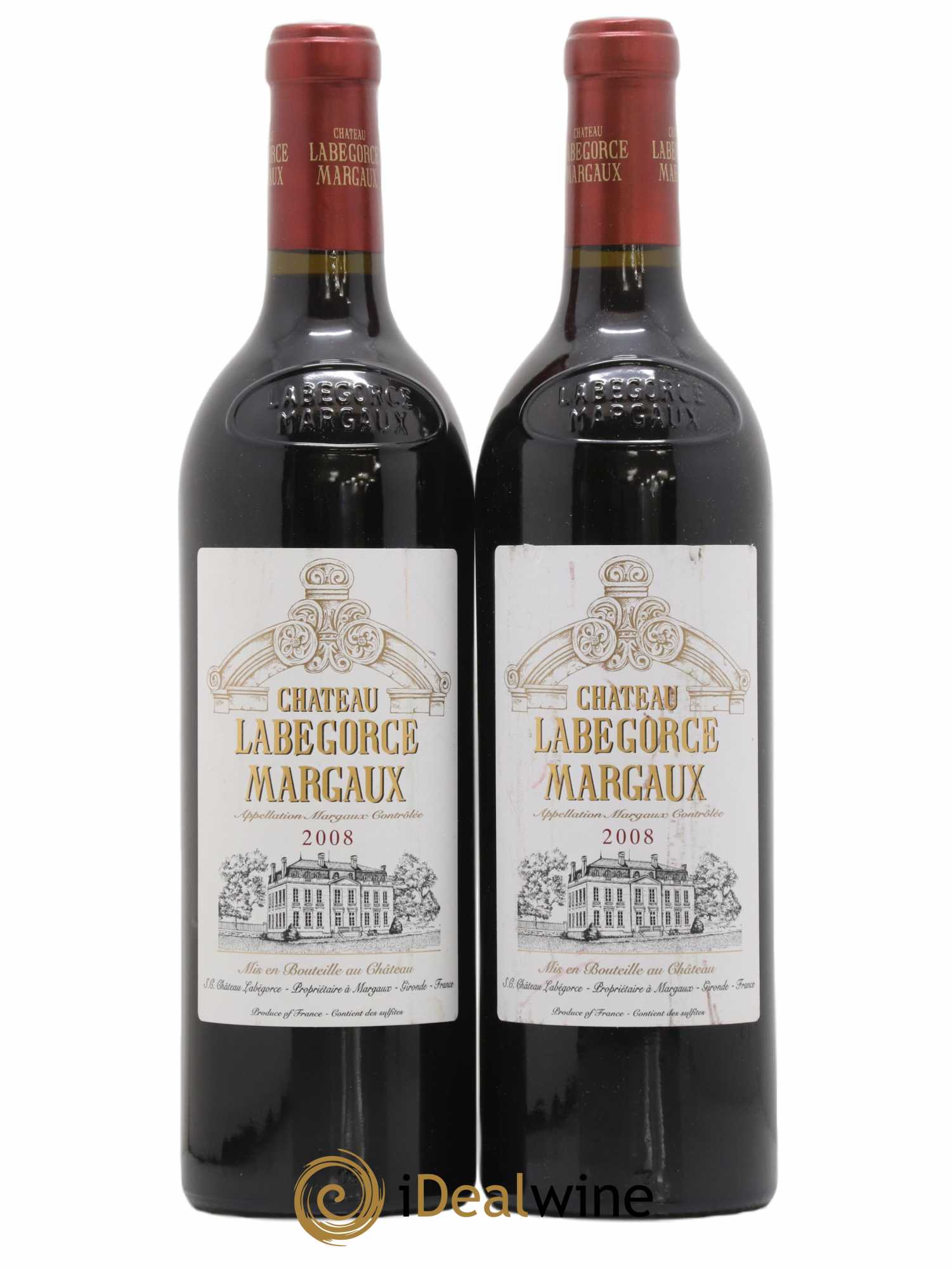 Château Labegorce Cru Bourgeois 2008 - Lot de 2 bouteilles - 0