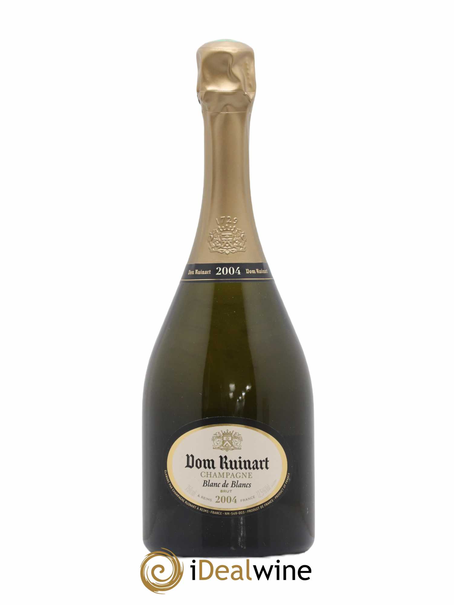 Dom Ruinart Brut Ruinart Blanc de Blancs 2004 - Lot de 1 bouteille - 0
