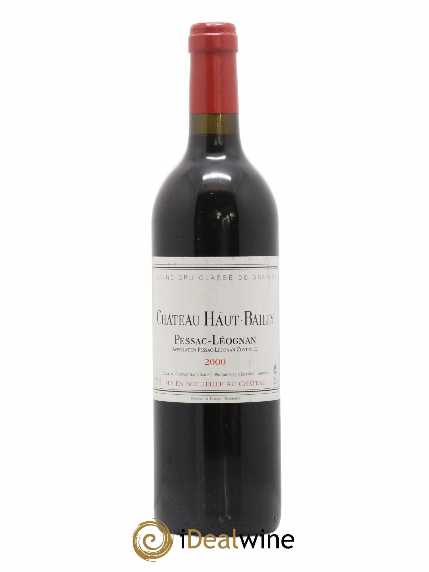 Château Haut-Bailly Cru Classé de Graves 2000 - Lot de 1 bouteille - 0