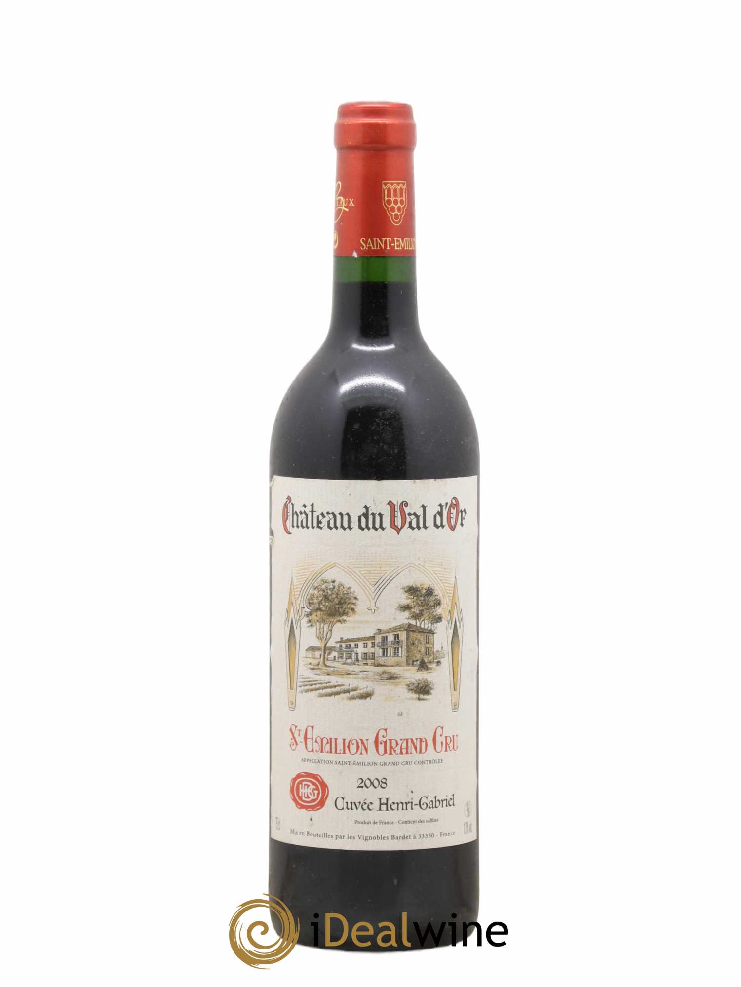 Saint-Émilion Grand Cru Cuvée Henri-Gabriel Château Du Val D'Or (sans prix de réserve) 2008 - Lot de 1 bouteille - 0