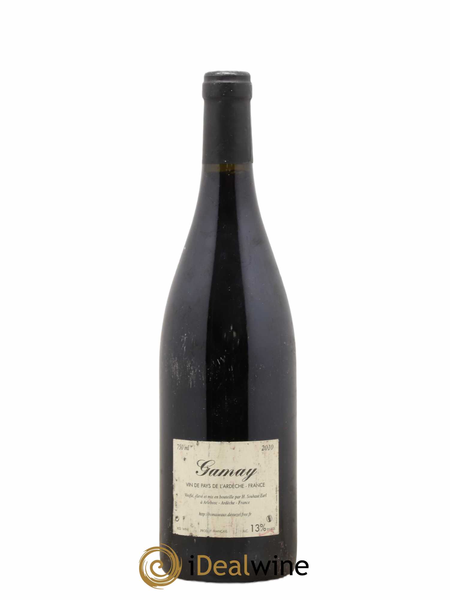 Vin de France La Souteronne Hervé Souhaut - Domaine Romaneaux-Destezet 2010 - Lot de 1 bouteille - 1