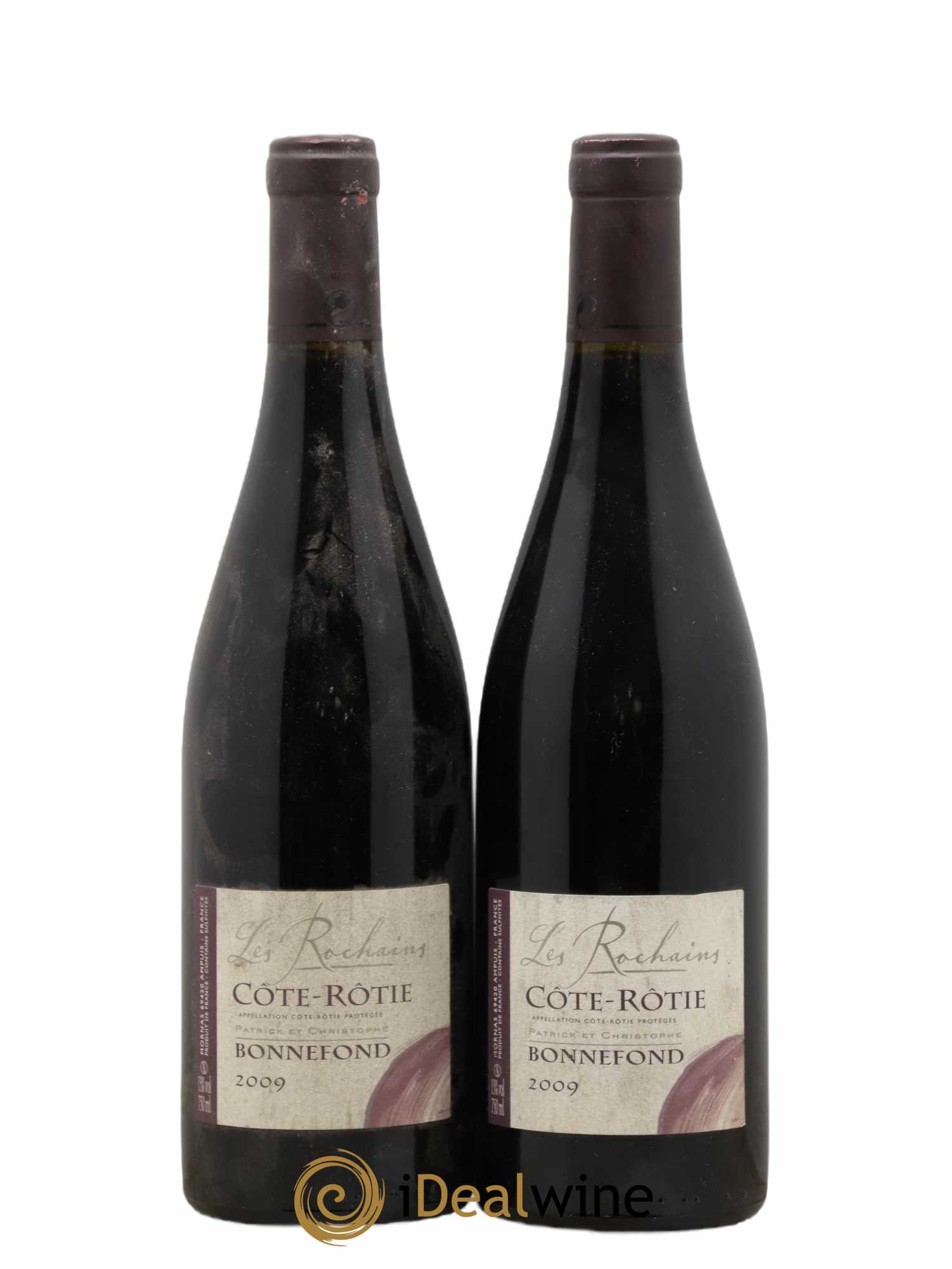 Côte-Rôtie Les Rochains Domaine Bonnefond 2009 - Lot de 2 bouteilles - 0