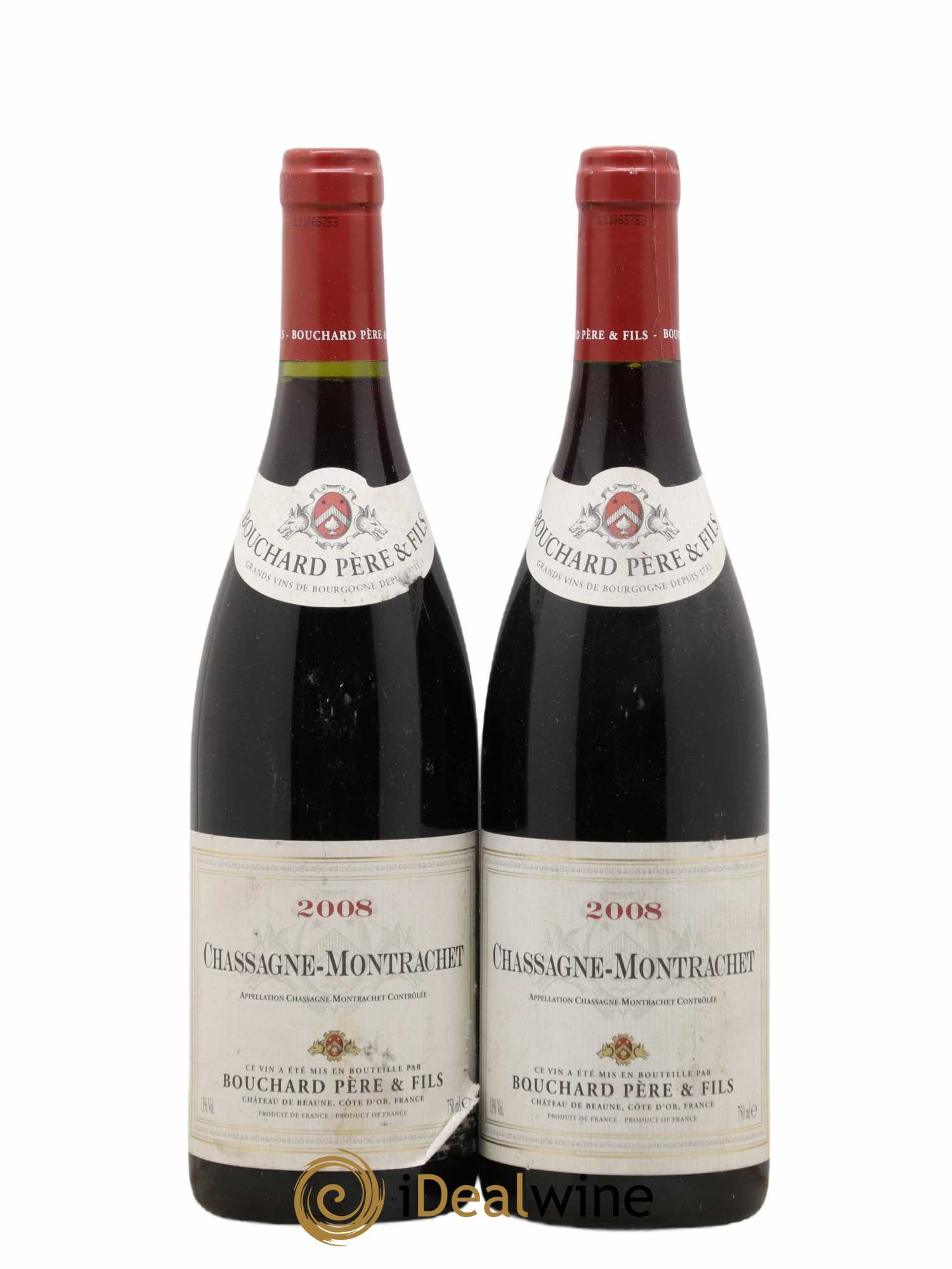 Chassagne-Montrachet Bouchard Pere & Fils 2008 - Lot de 2 bouteilles - 0