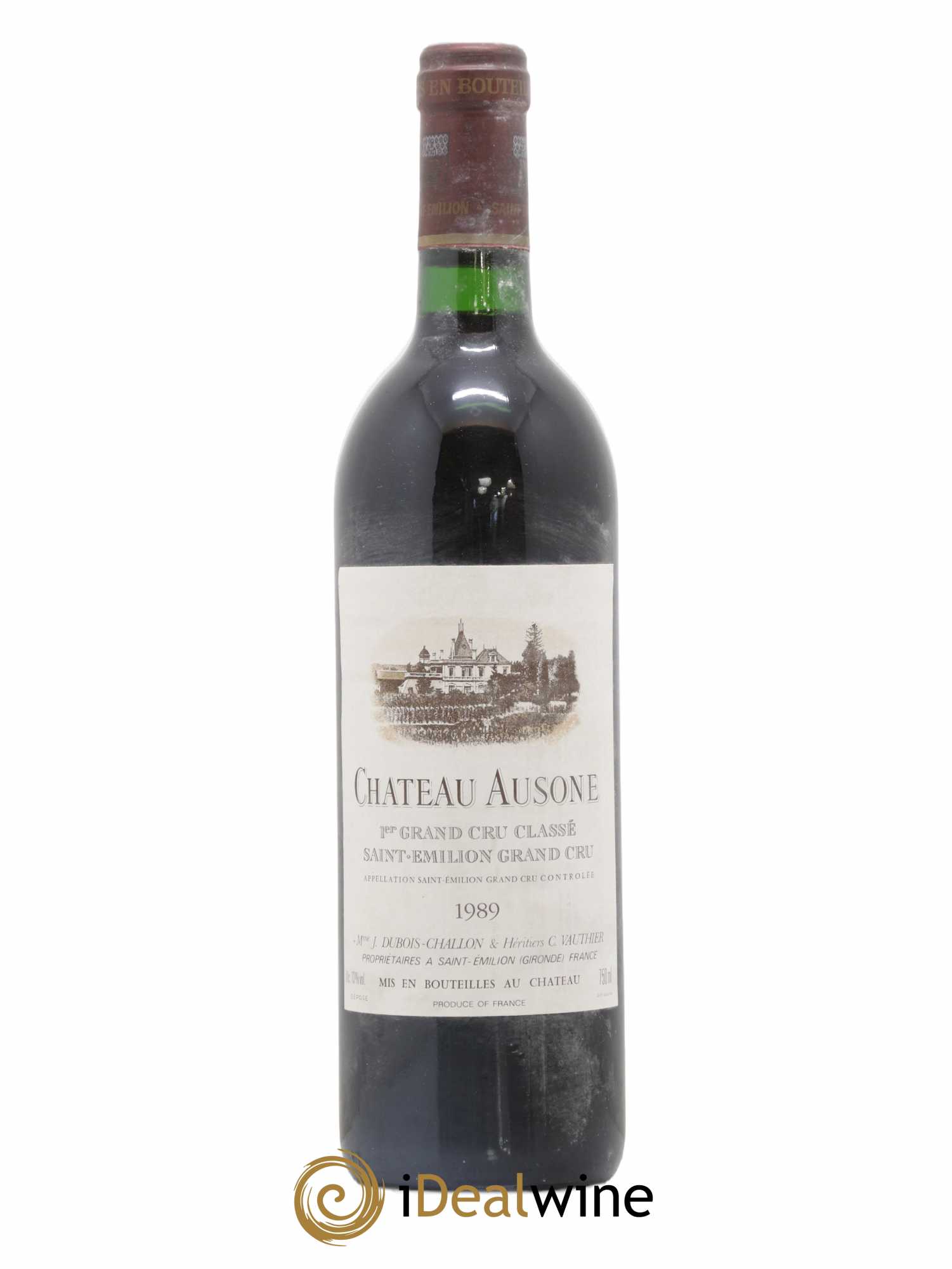 Château Ausone 1er Grand Cru Classé A 1989 - Lot de 1 bouteille - 0