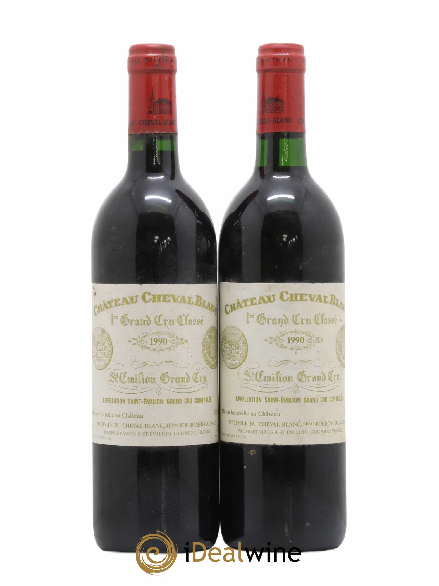 Château Cheval Blanc 1er Grand Cru Classé A 1990 - Lot de 2 bouteilles - 0