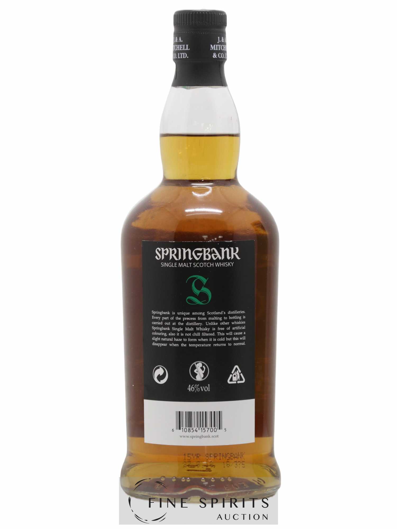 Springbank 15 years Of. Green Label - Posten von 1 Flasche - 2