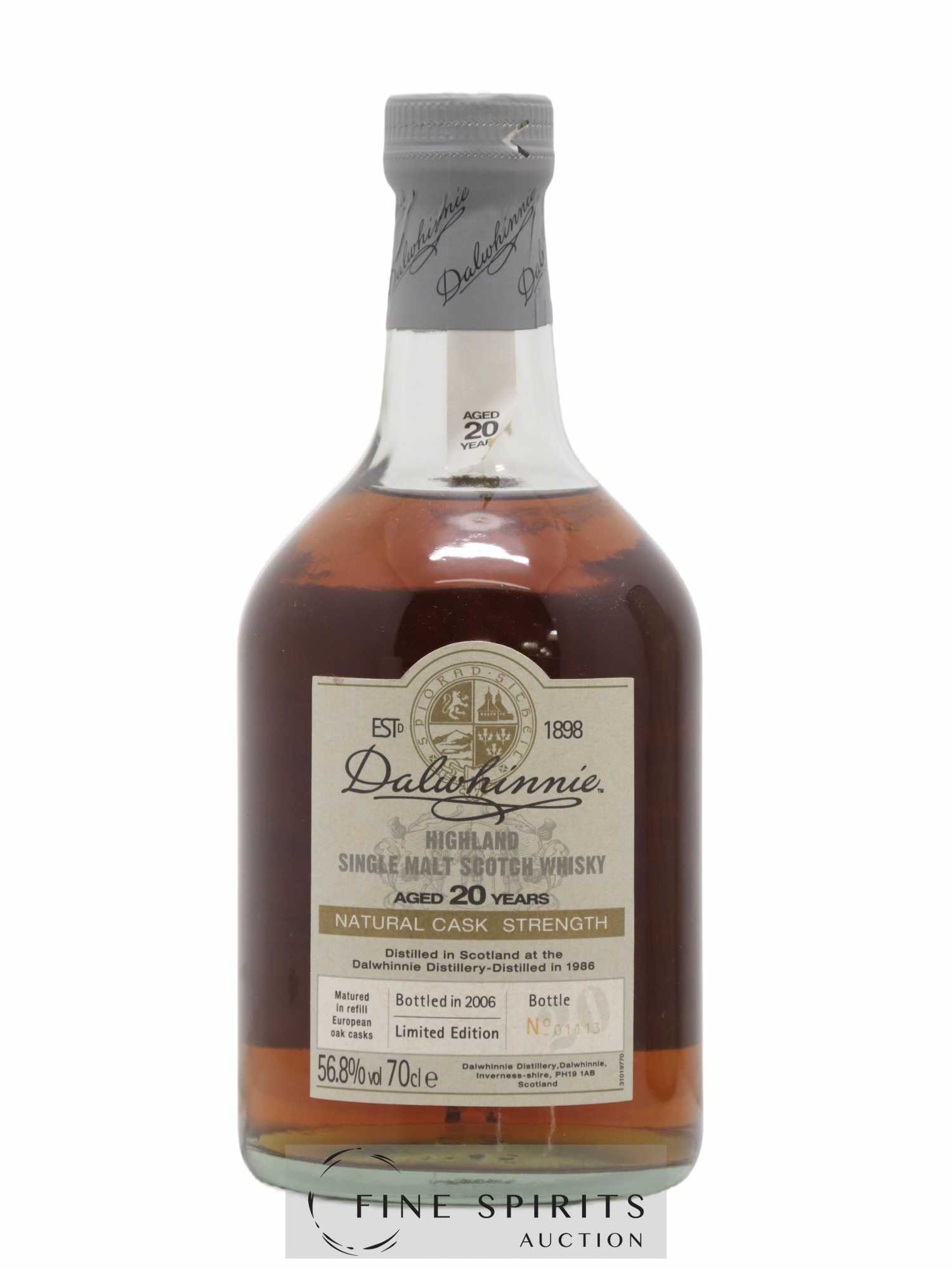 Dalwhinnie 20 years 1986 Of. bottled 2006 Limited Edition - Posten von 1 Flasche - 1