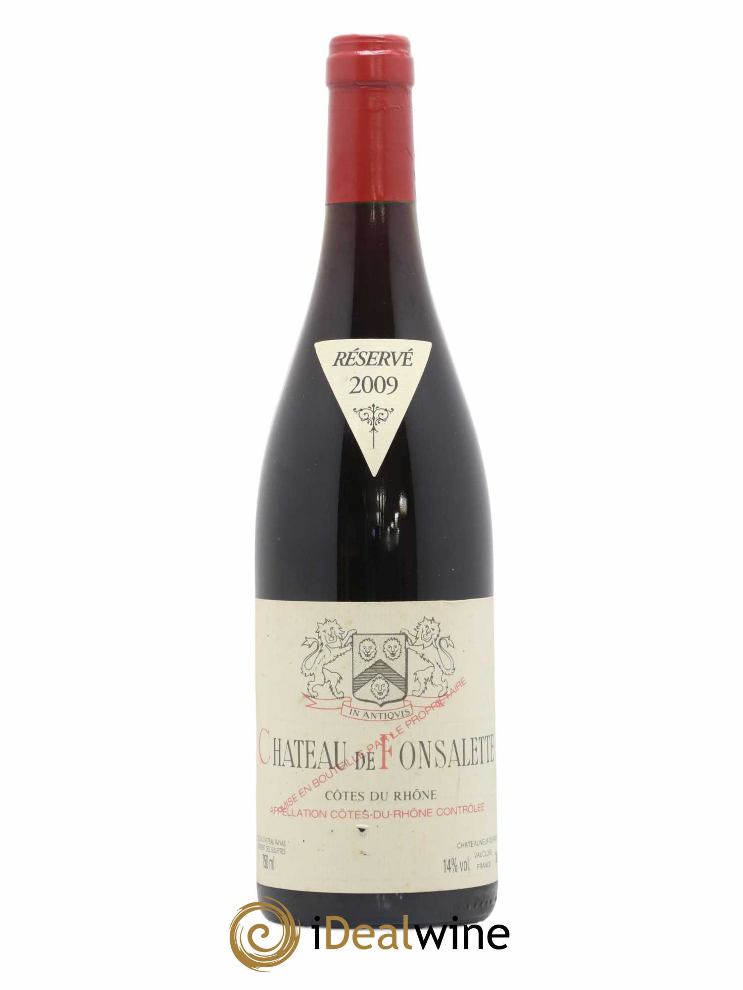 Côtes-du-Rhône Château de Fonsalette Emmanuel Reynaud 2009 - Lot de 1 bouteille - 0