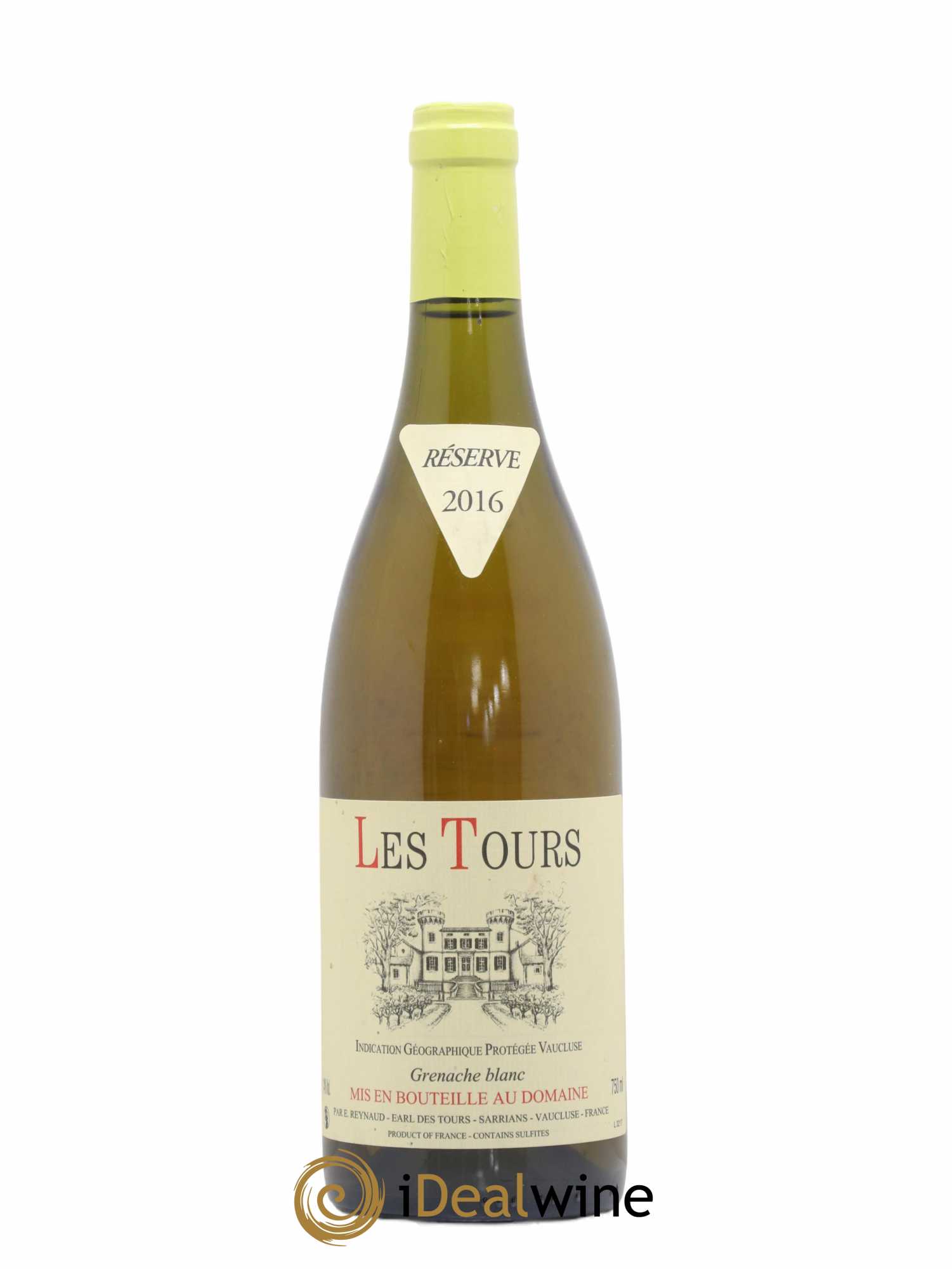 Vaucluse (Vin de Pays de Vaucluse) Les Tours Grenache Blanc Emmanuel Reynaud 2016 - Lot de 1 bouteille - 0