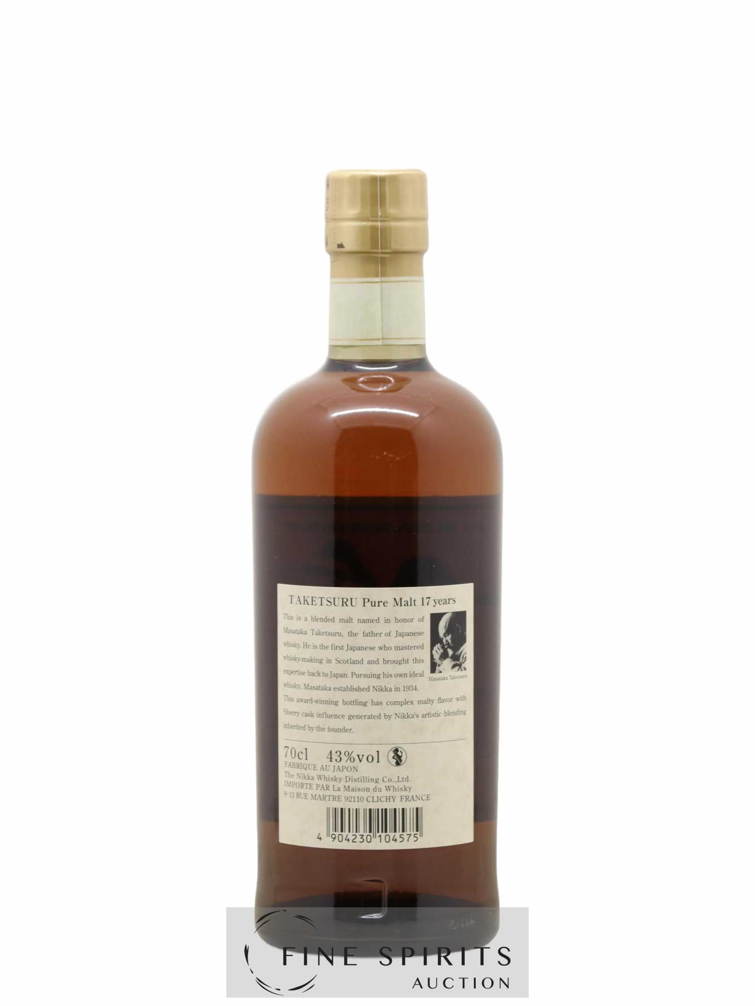 Taketsuru 17 years Of. Pure Malt Nikka Whisky - Lot de 1 bouteille - 2