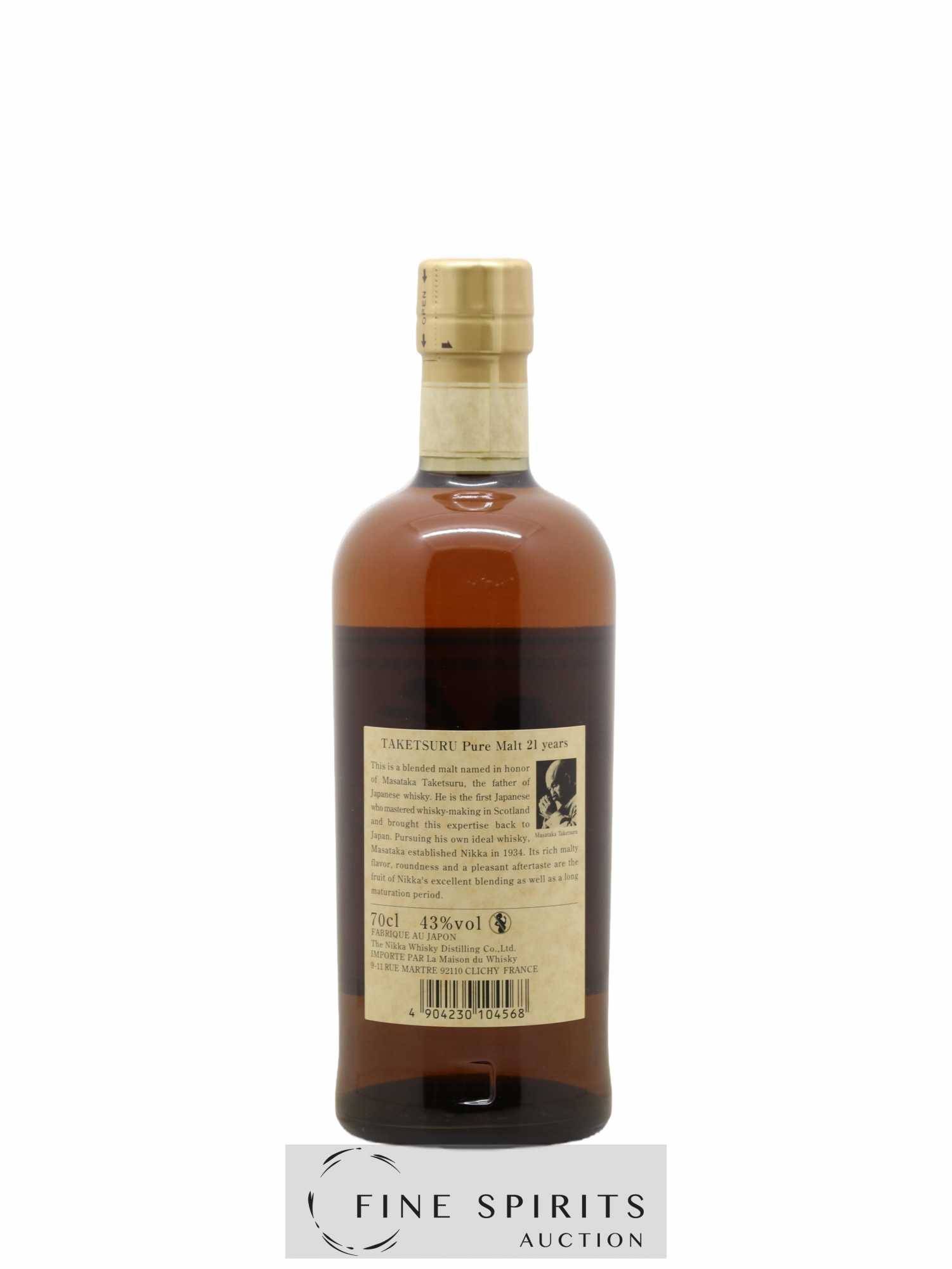 Taketsuru 21 years Of. Pure Malt Nikka Whisky - Lot de 1 bouteille - 2