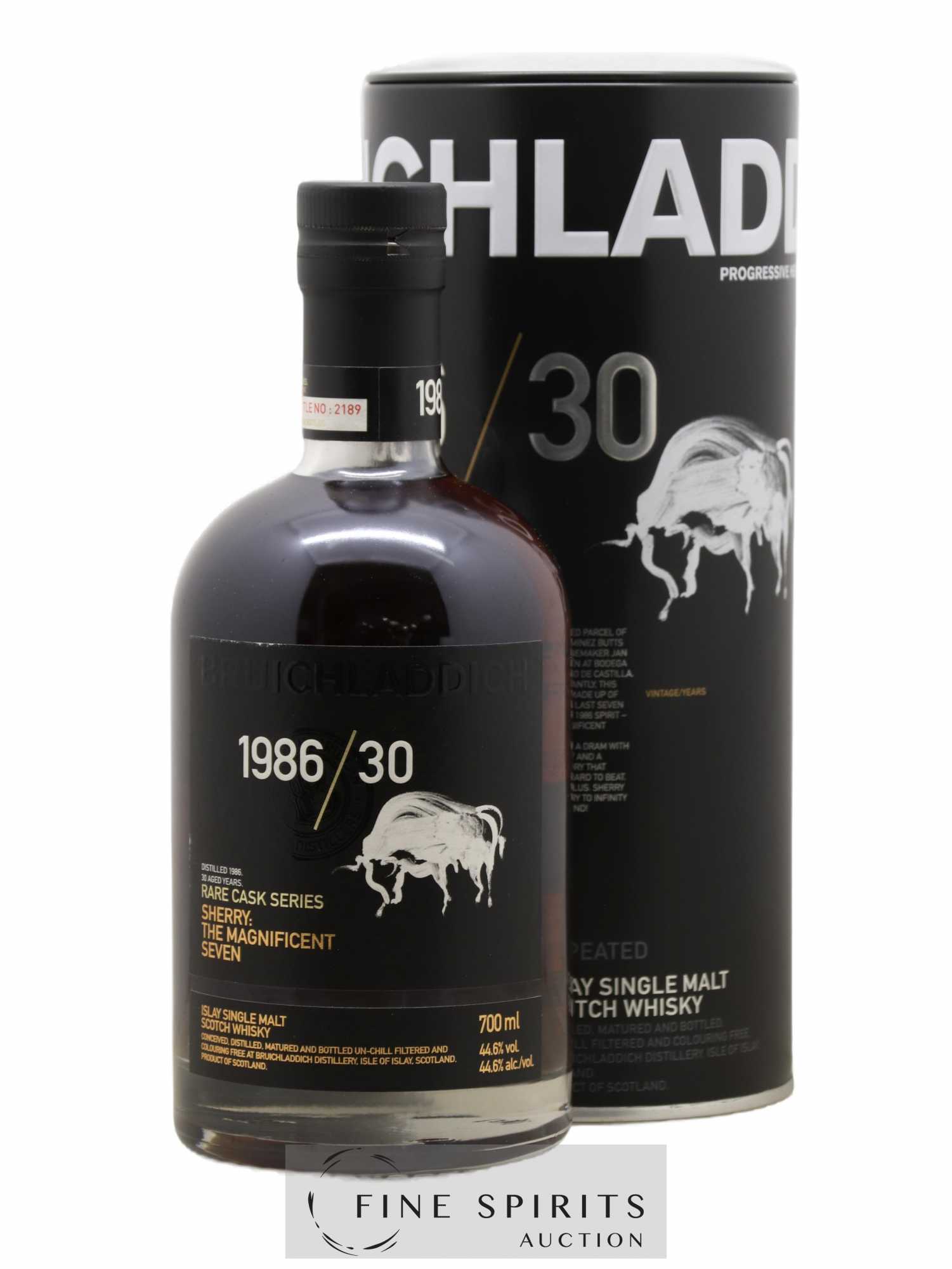 Bruichladdich 30 years 1986 Of. Rare Cask Series - Lot de 1 bouteille - 0