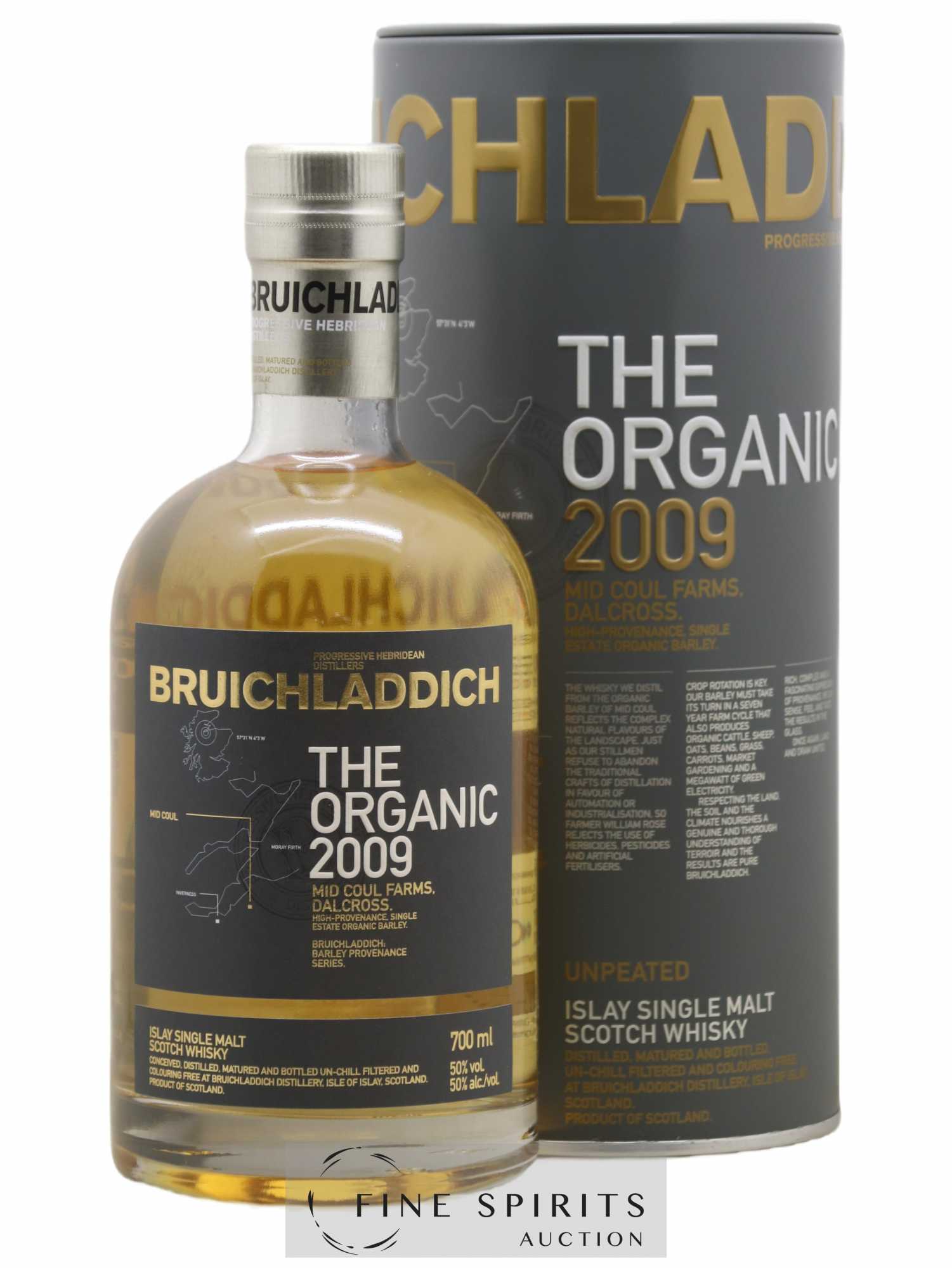 Bruichladdich 2009 Of. The Organic - Lot de 1 bouteille - 0