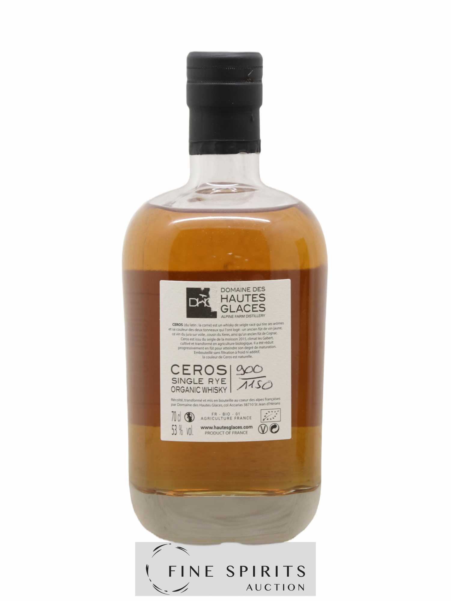 Domaine des Hautes Glaces 2015 Of. Ceros One of 1150 - Lot of 1 bottle - 2