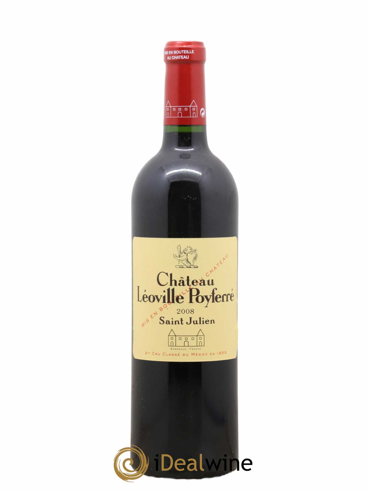 Château Léoville Poyferré 2ème Grand Cru Classé 2008 - Lot de 1 bouteille - 0