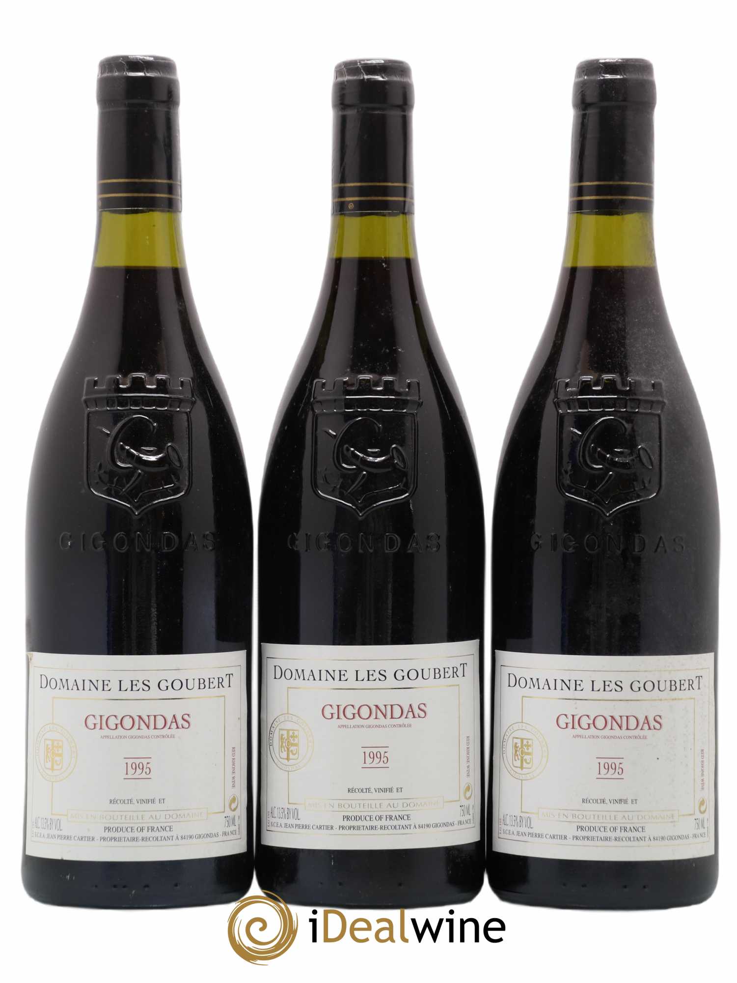 Gigondas Domaine Les Goubert 1995 - Posten von 3 Flaschen - 0