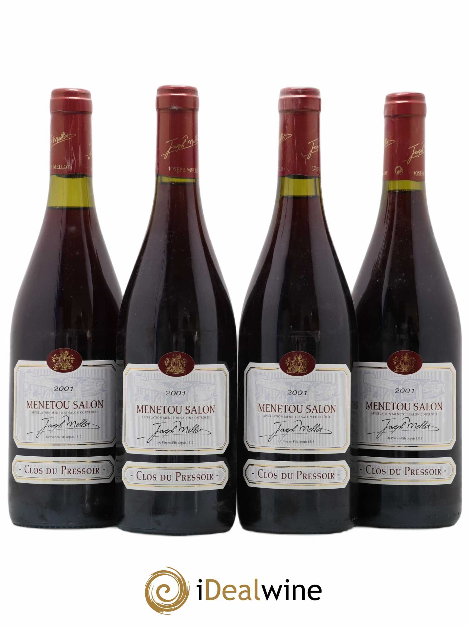 Menetou-Salon Clos du pressoir - Joseph Mellot 2001 - Posten von 4 Flaschen - 0