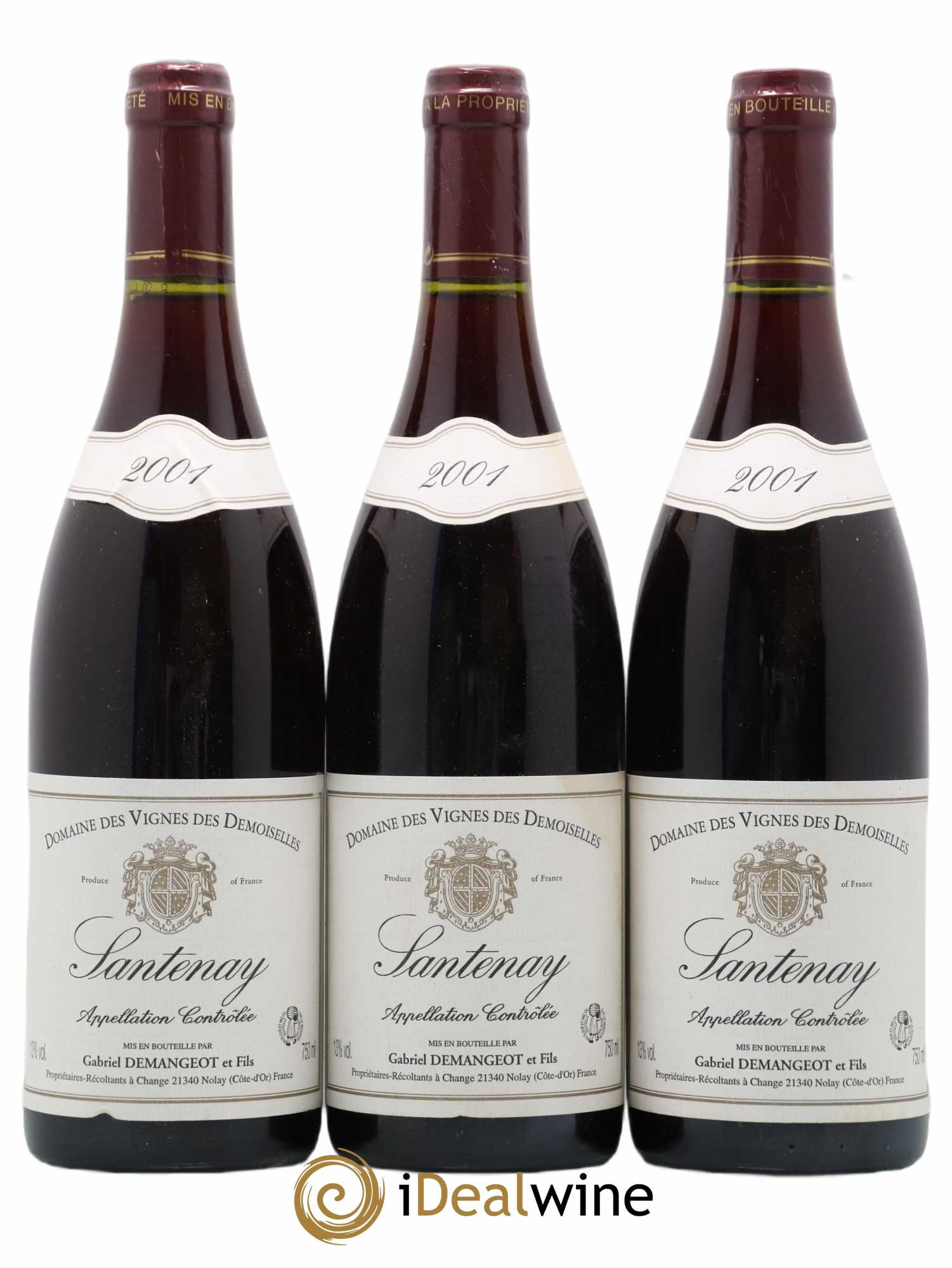 Santenay Domaine des Vignes des Demoiselles Demangeot 2001 - Posten von 3 Flaschen - 0