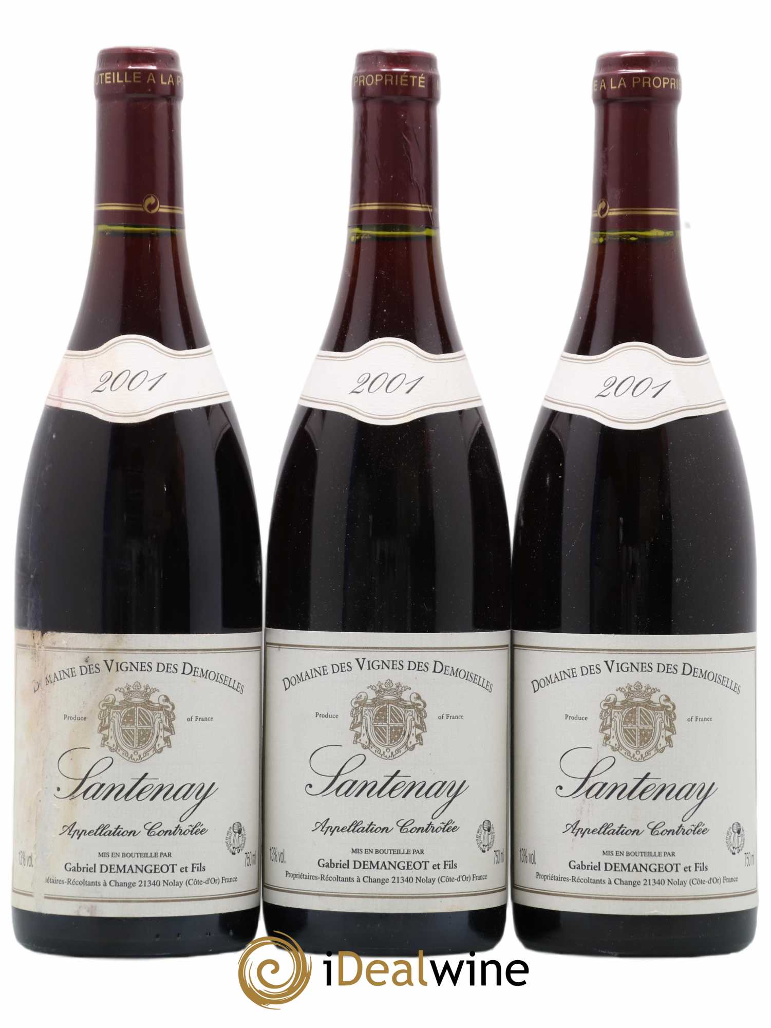 Santenay Domaine des Vignes des Demoiselles Demangeot 2001 - Posten von 3 Flaschen - 0