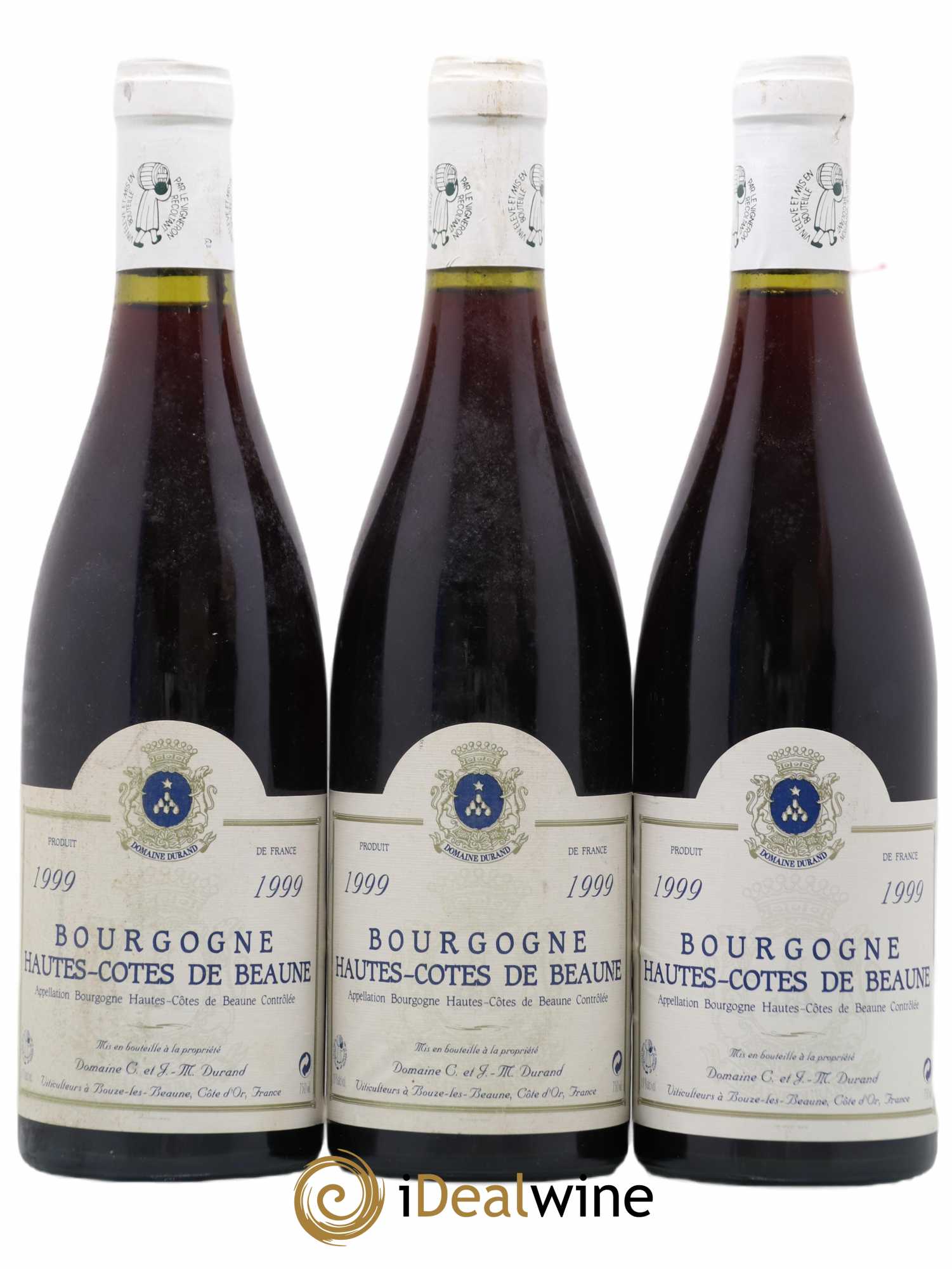 Hautes-Côtes de Beaune Domaine Durand 1999 - Lot de 3 bouteilles - 0