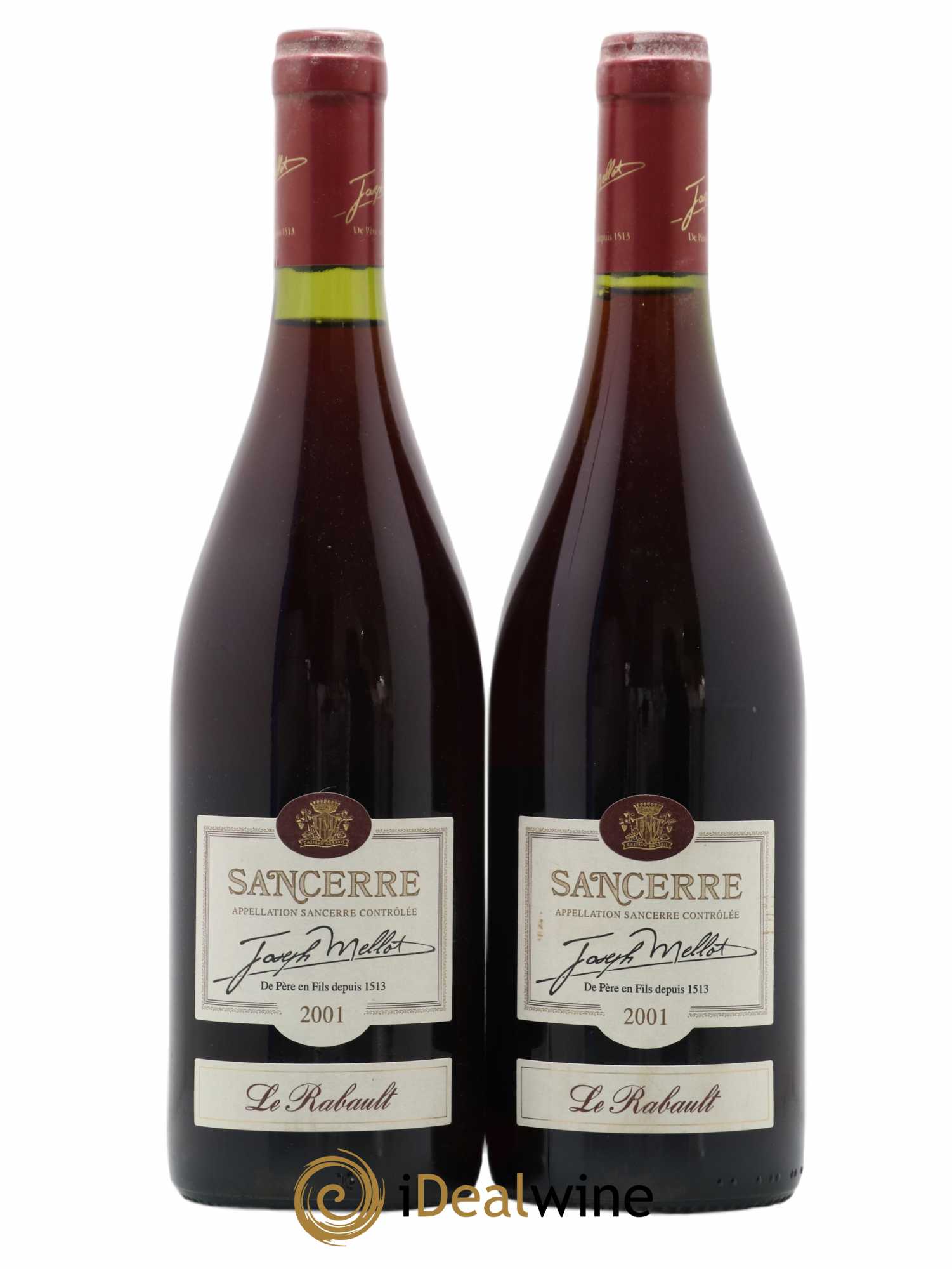 Sancerre Joseph Mellot Le Rabault 2001 - Lot de 2 bouteilles - 0
