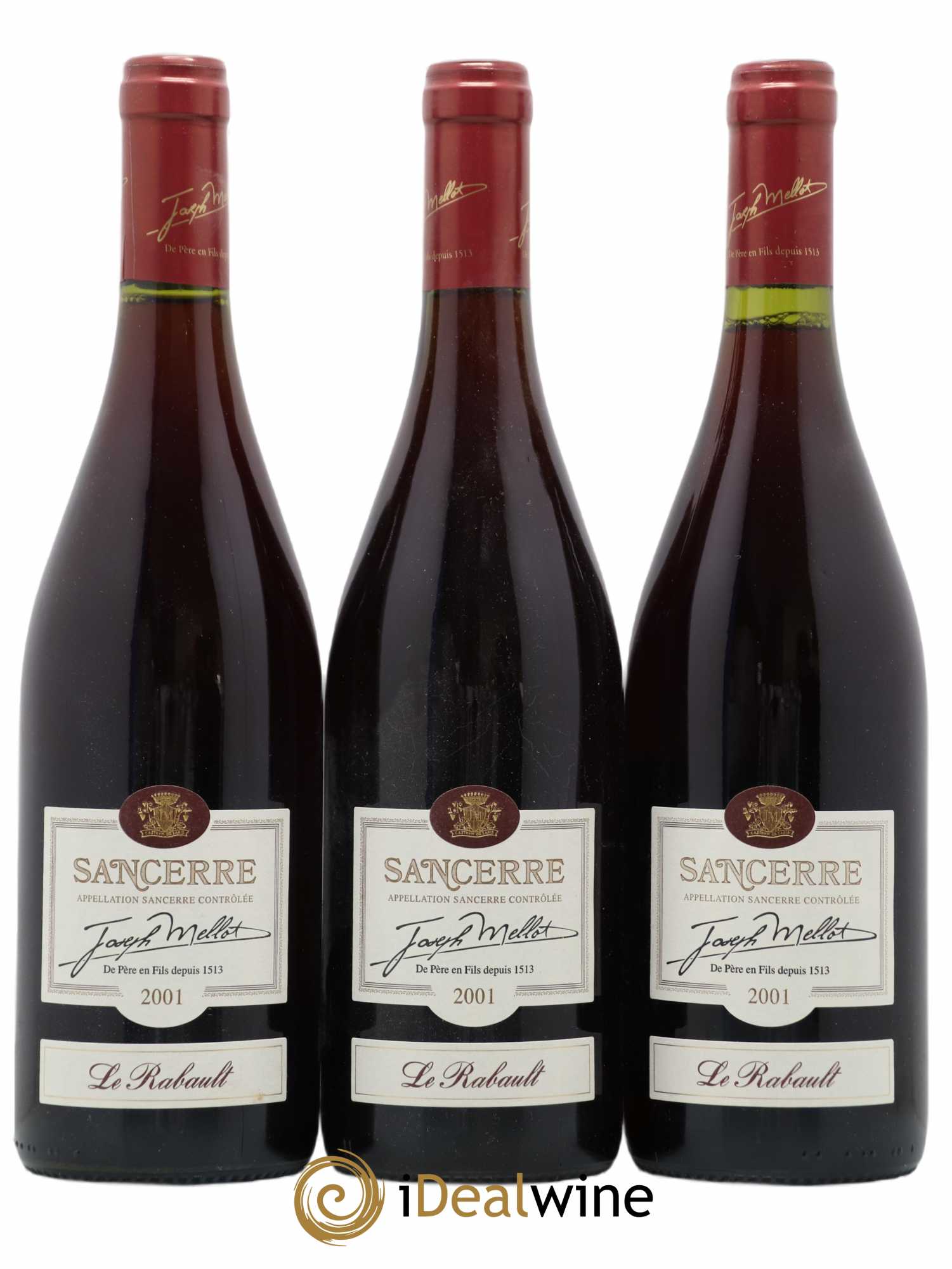 Sancerre Joseph Mellot Le Rabault 2001 - Lot de 3 bouteilles - 0