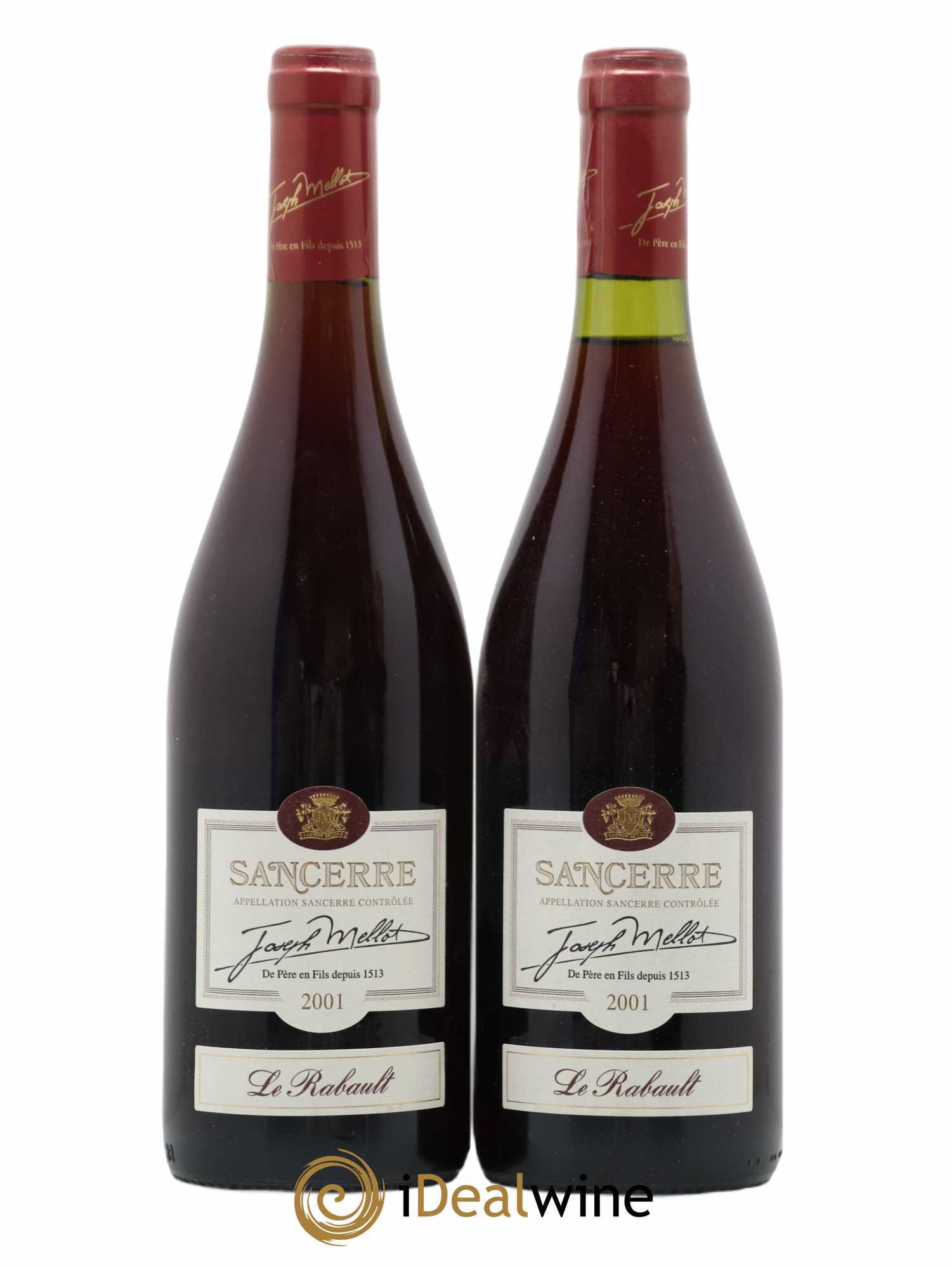 Sancerre Joseph Mellot Le Rabault 2001 - Lot de 2 bouteilles - 0