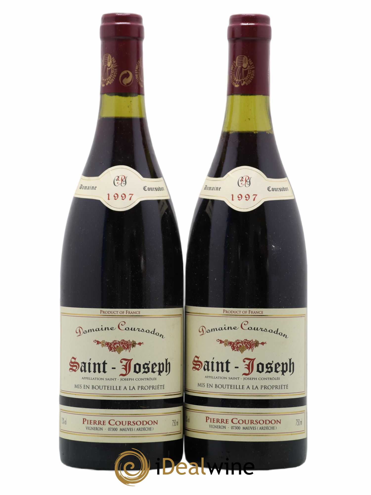 Saint-Joseph Domaine Coursodon 1997 - Posten von 2 Flaschen - 0