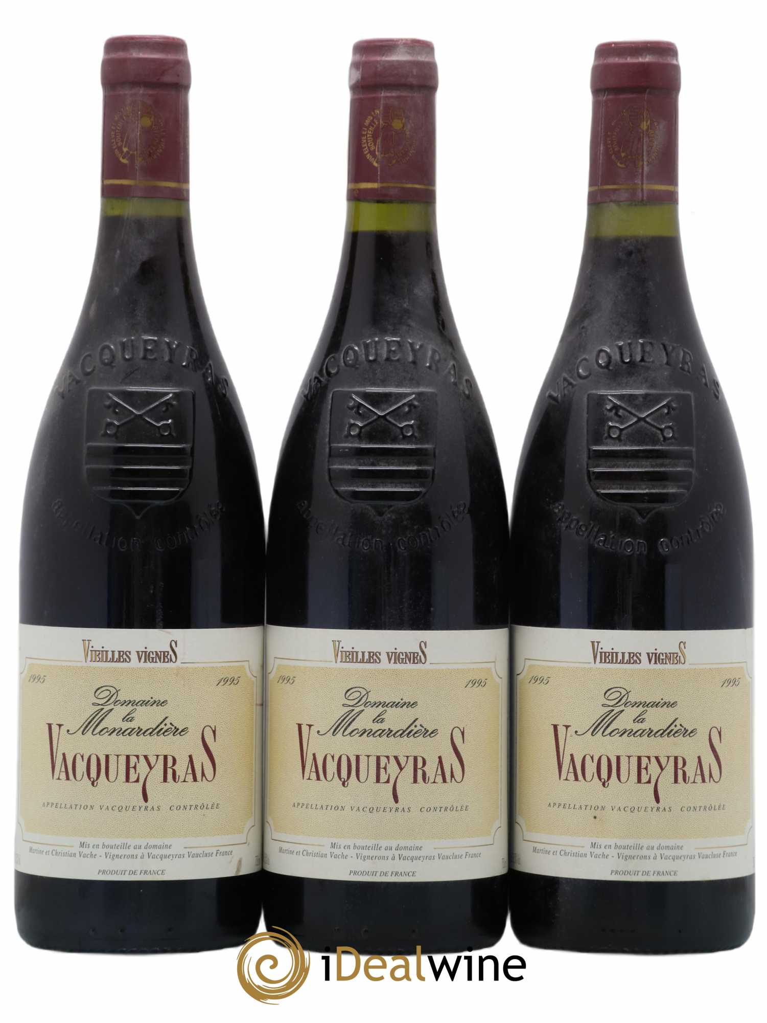 Vacqueyras Vieilles Vignes La Monardière (Domaine) 1995 - Lot de 3 bouteilles - 0