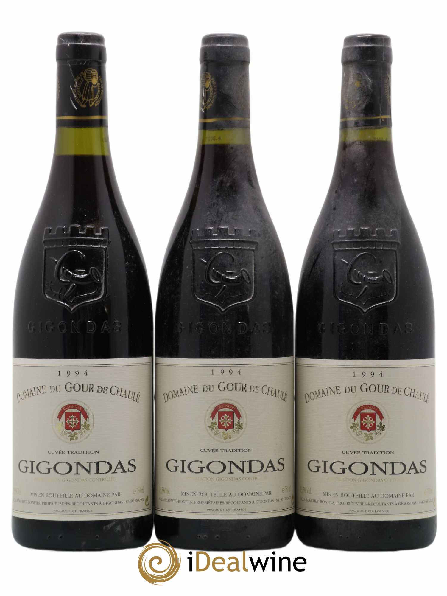 Gigondas Domaine Du Gour De Chaulé 1994 - Posten von 3 Flaschen - 0