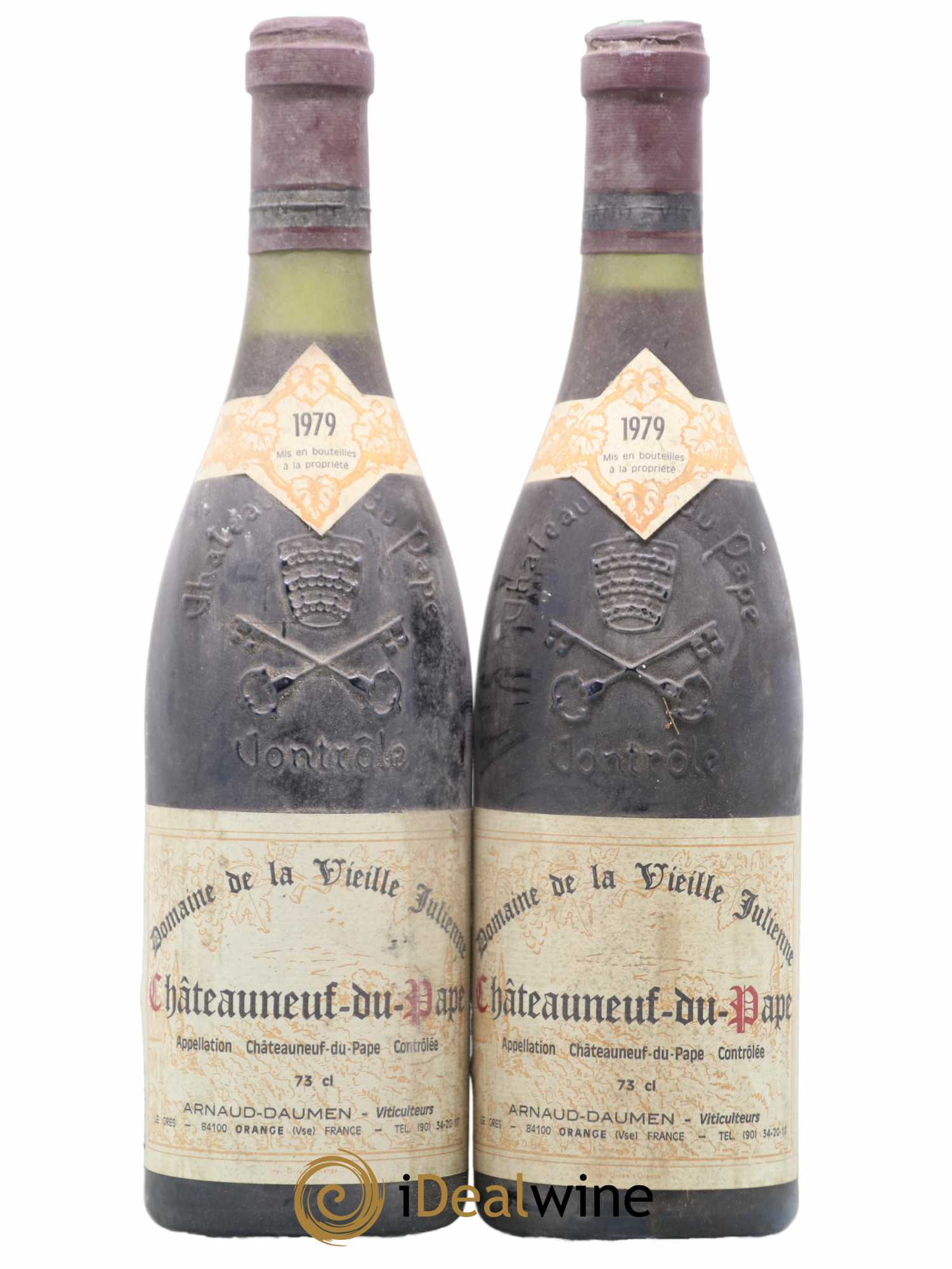 Châteauneuf-du-Pape Vieille Julienne (Domaine de la) Jean-Paul Daumen 1979 - Lot de 2 bouteilles - 0