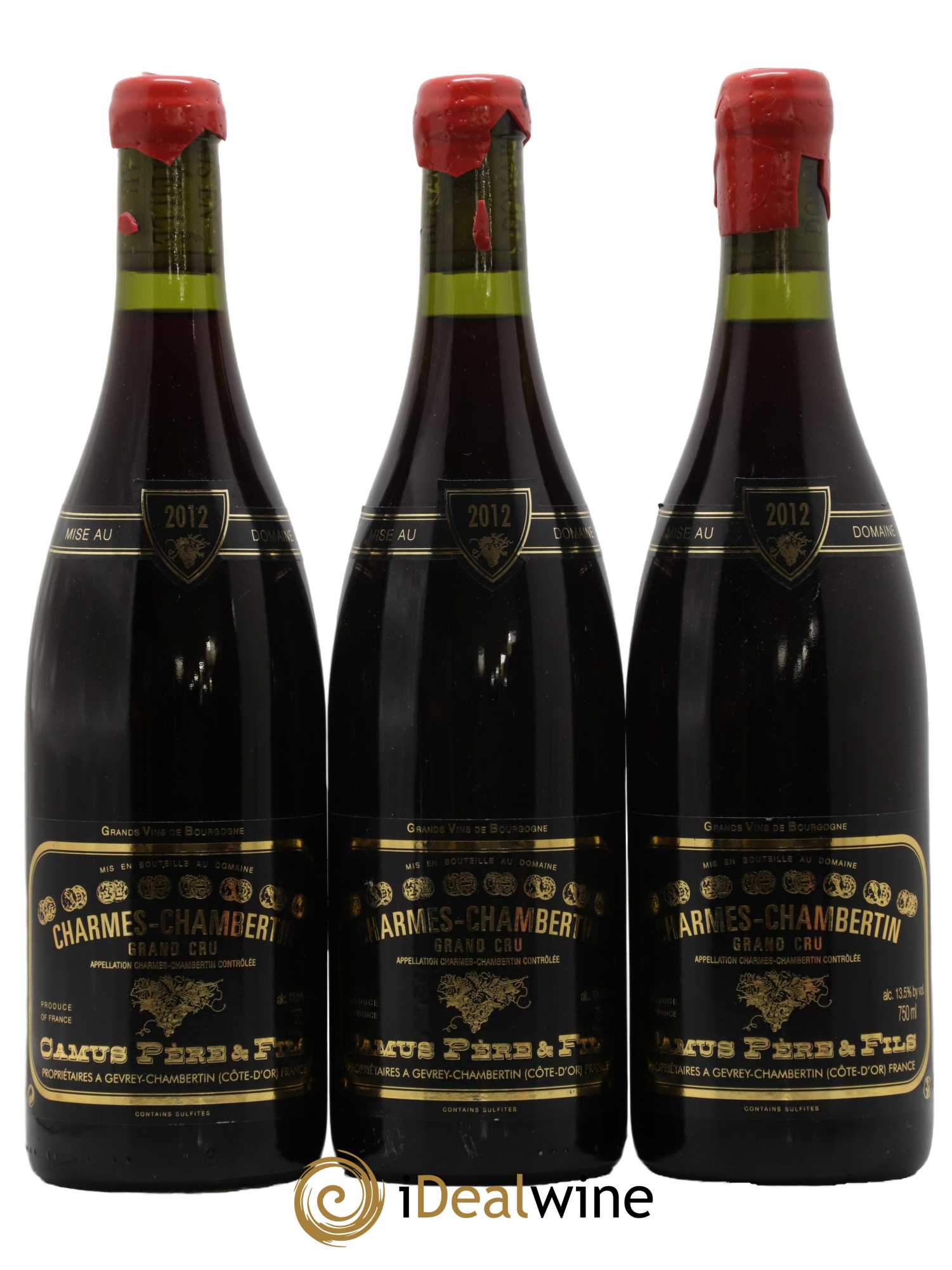 Charmes-Chambertin Grand Cru Camus Père et Fils (Domaine) 2012 - Lot de 3 bouteilles - 0