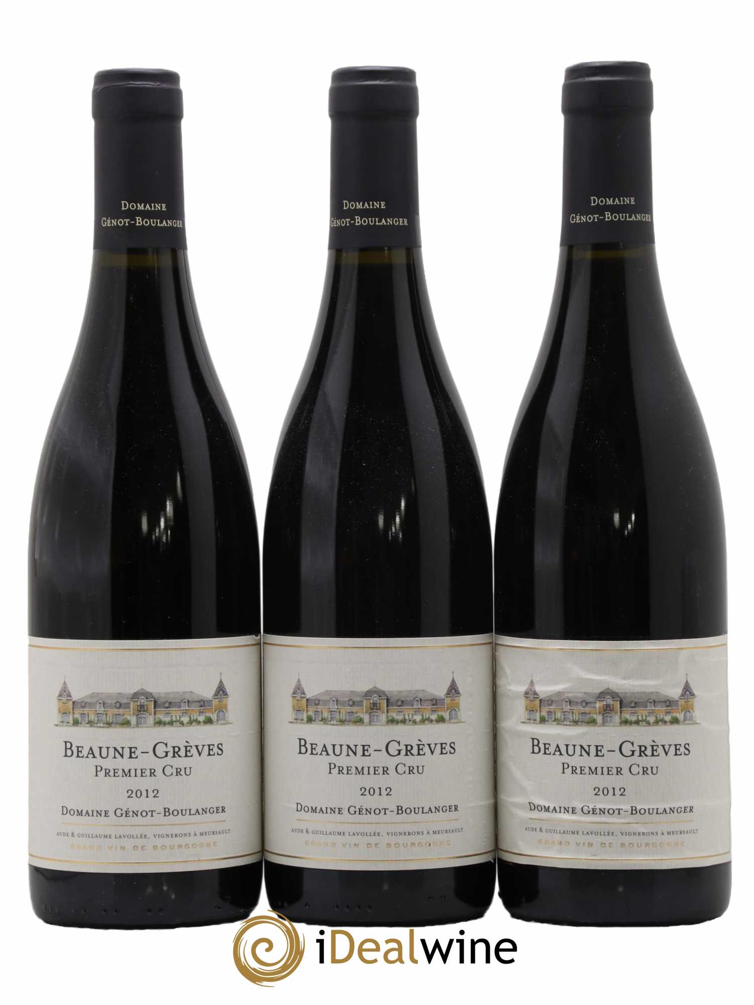 Beaune 1er Cru Grèves Génot-Boulanger (Domaine) 2012 - Lot de 3 bouteilles - 0