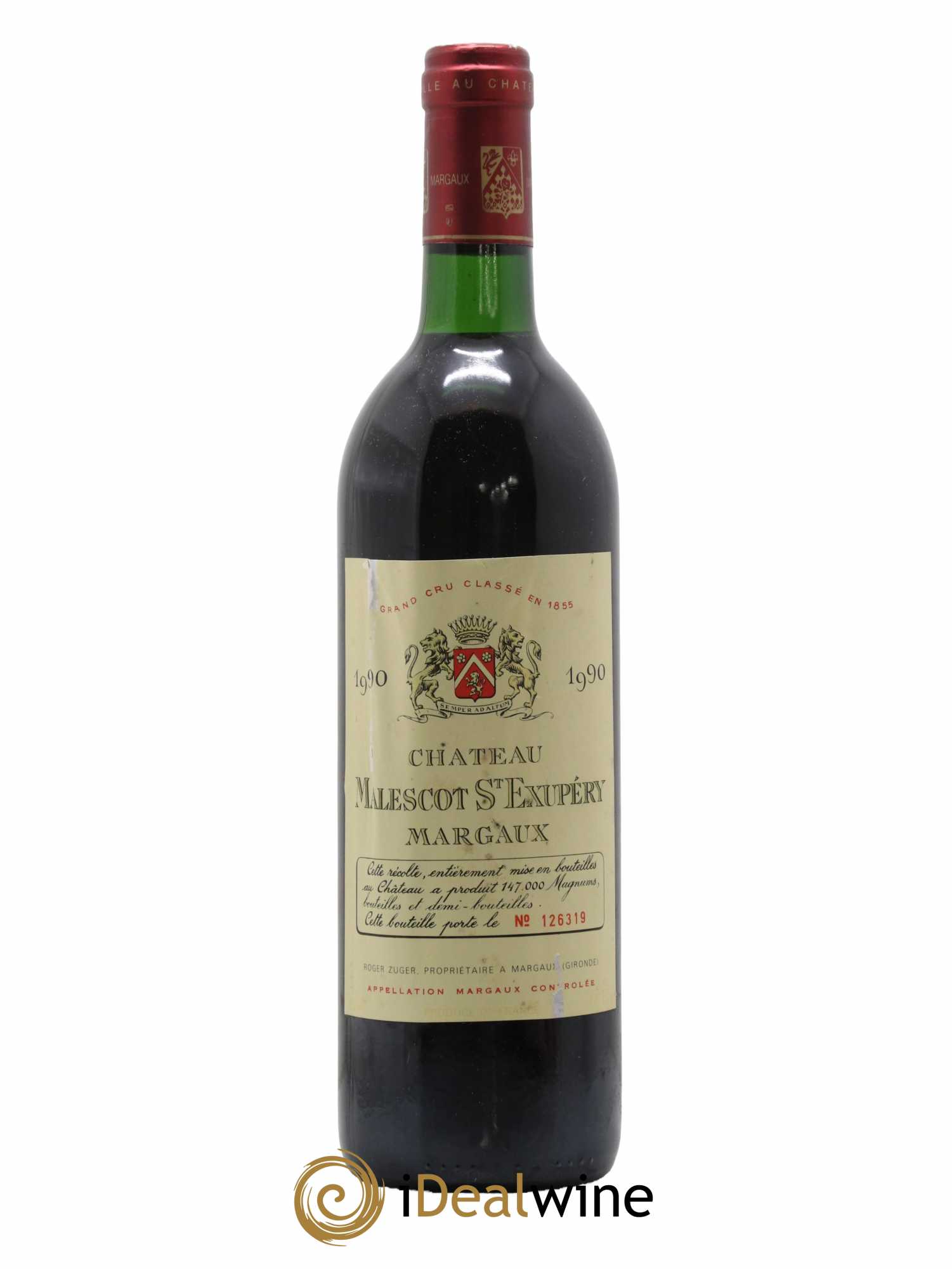 Château Malescot Saint-Exupéry 3ème Grand Cru Classé 1990 - Lot de 1 bouteille - 0