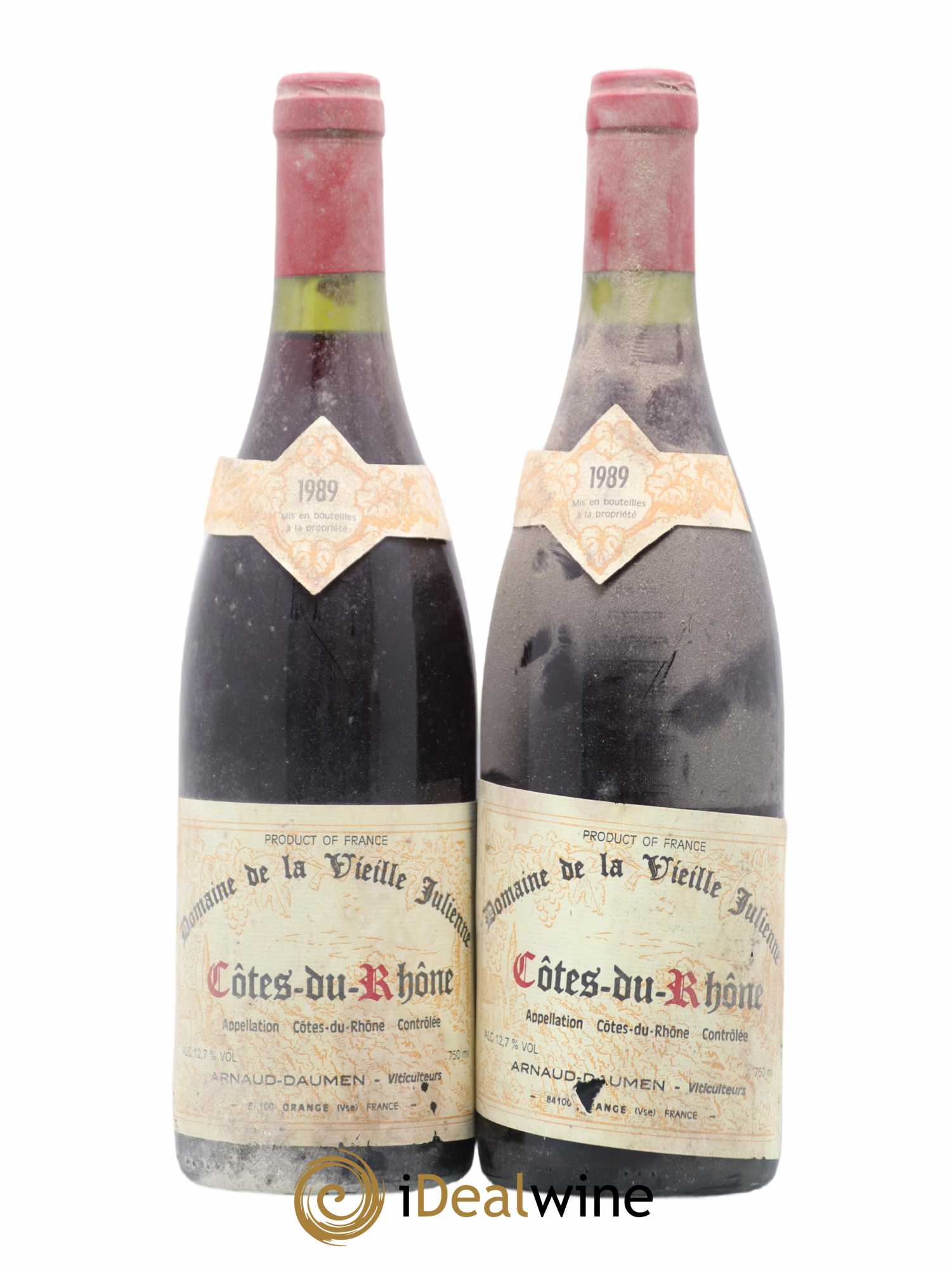 Côtes-du-Rhône Domaine De La Vieille Julienne 1989 - Posten von 2 Flaschen - 0