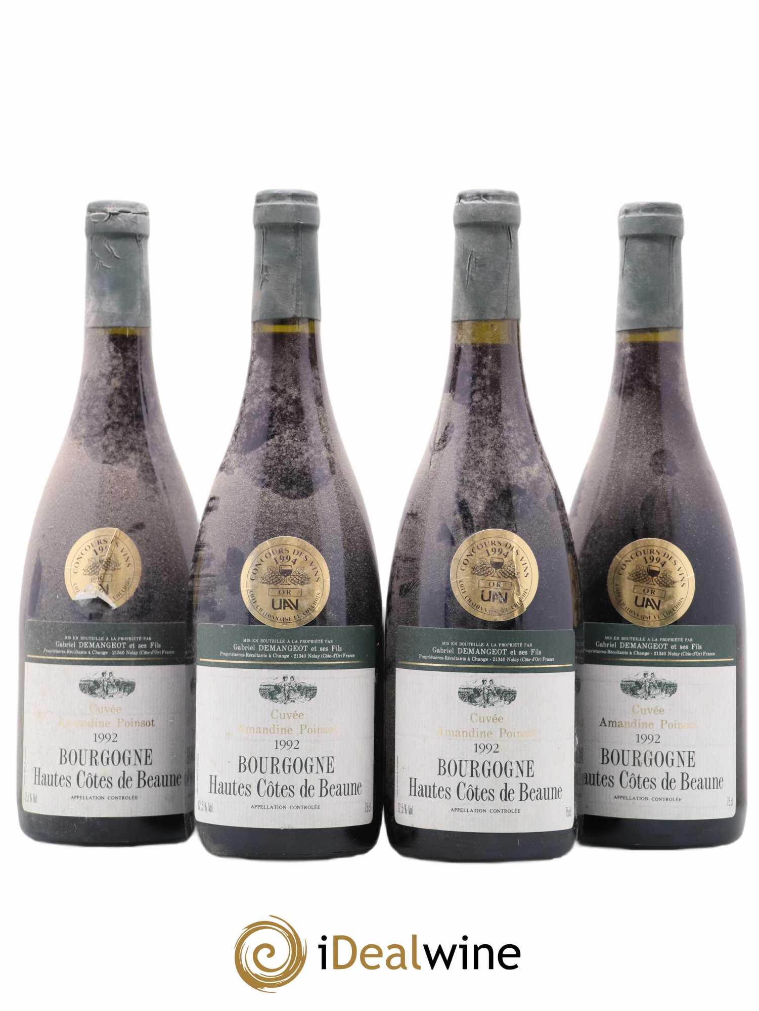 Hautes-Côtes de Beaune Cuvee Amandine Poinsot Domaine Demangeot 1992 - Posten von 4 Flaschen - 0