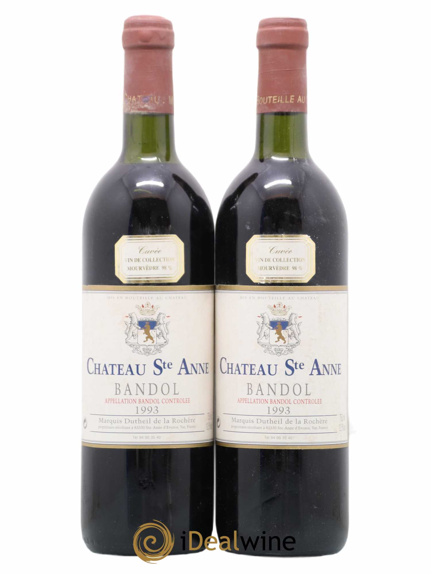 Bandol Château Sainte Anne 1993 - Lot de 2 bouteilles - 0