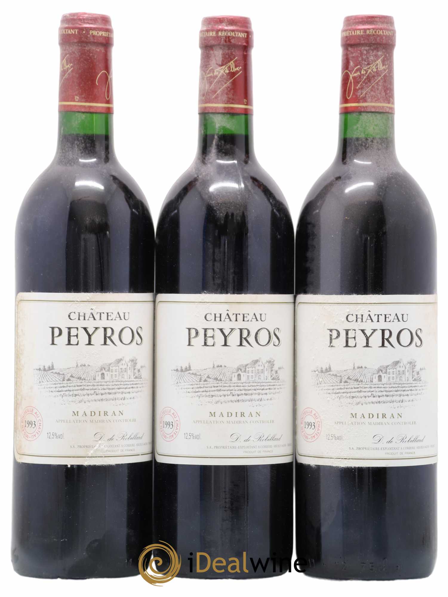 Madiran Château Peyros (sans prix de réserve) 1993 - Posten von 3 Flaschen - 0