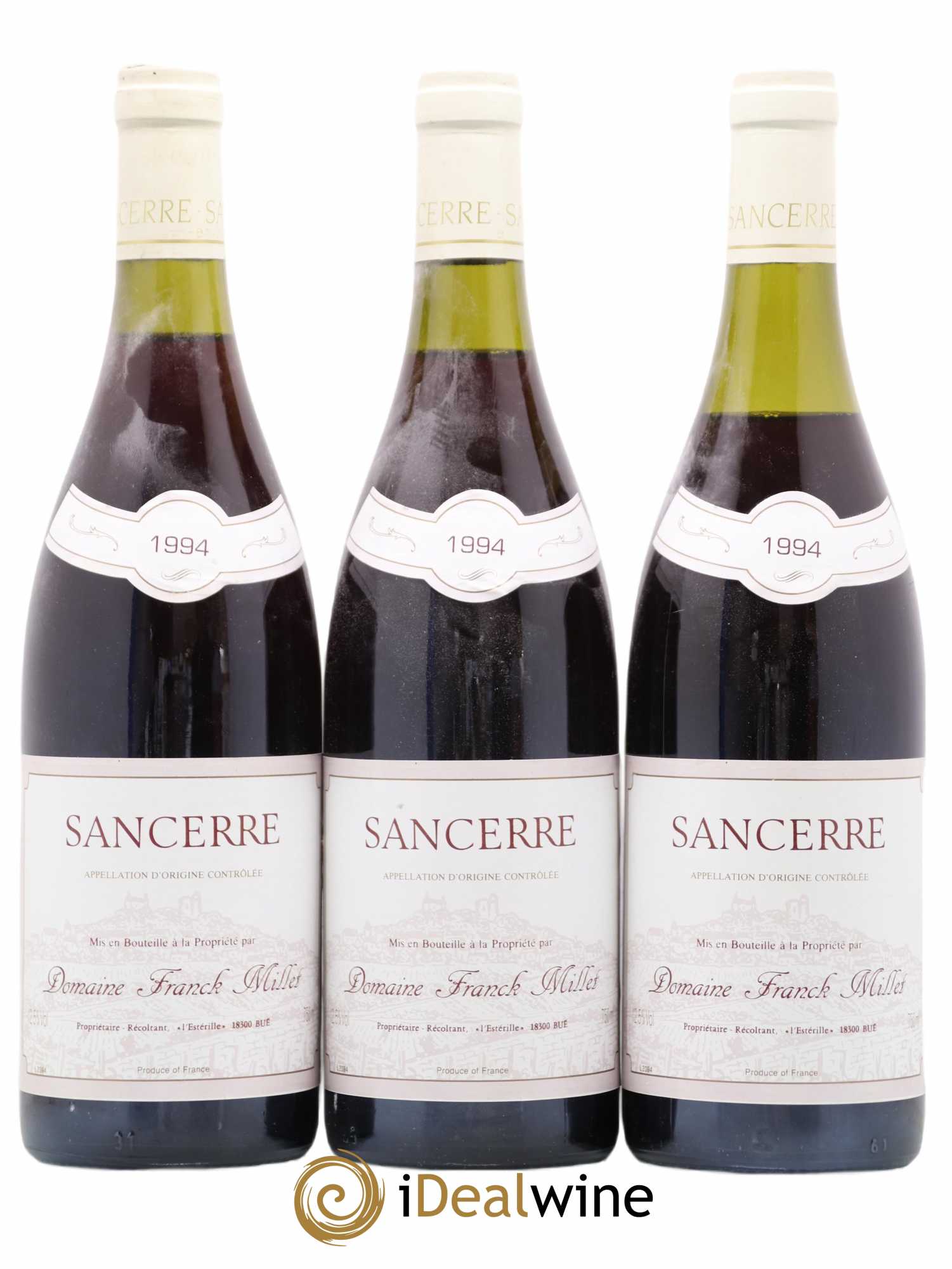Sancerre Franck Millet 1994 - Posten von 3 Flaschen - 0