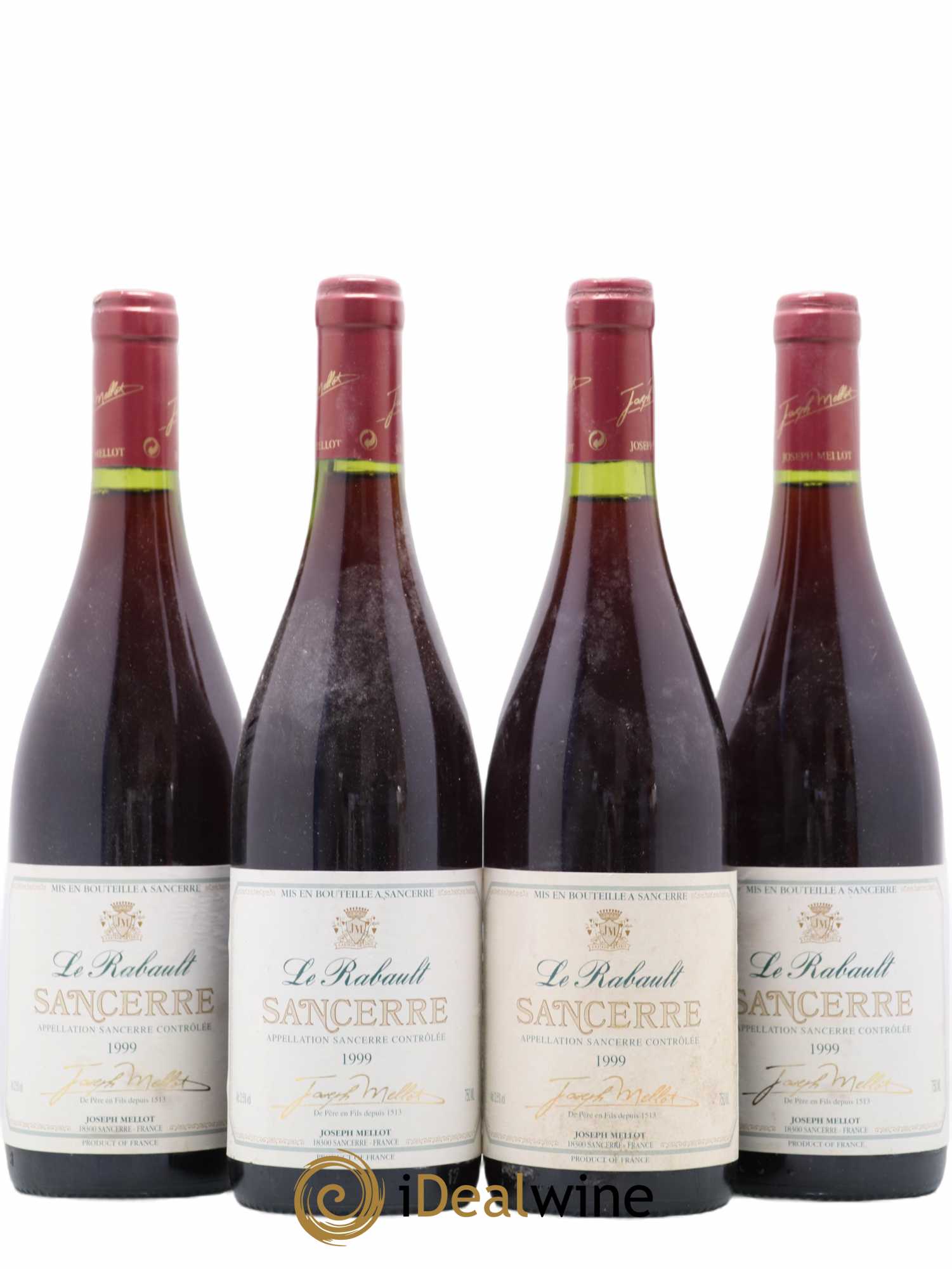 Sancerre Le Rabault Joseph Mellot 1999 - Lot de 4 bouteilles - 0