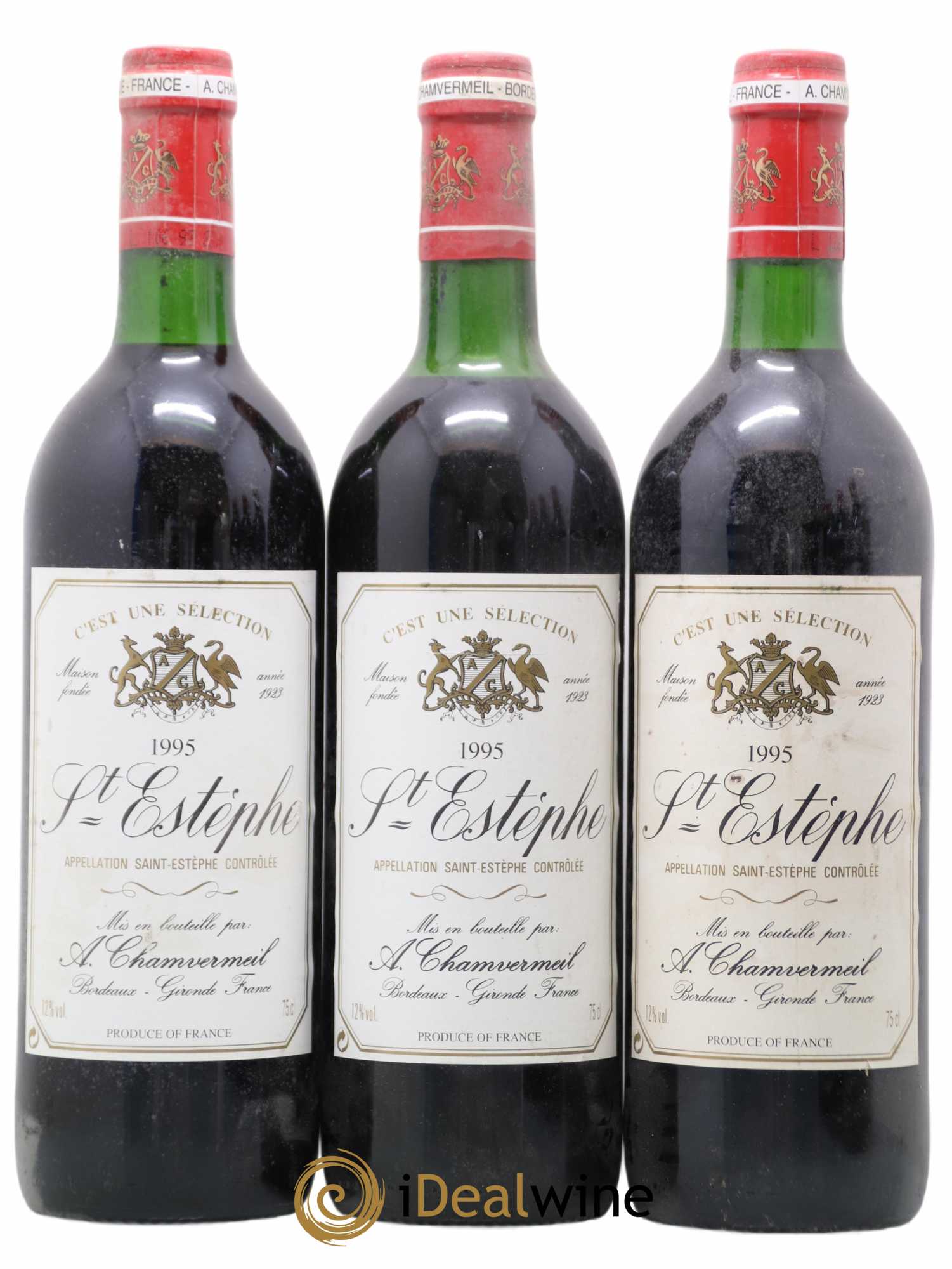 Saint-Estèphe A. Chamvermeil 1995 - Lot de 6 bouteilles - 1