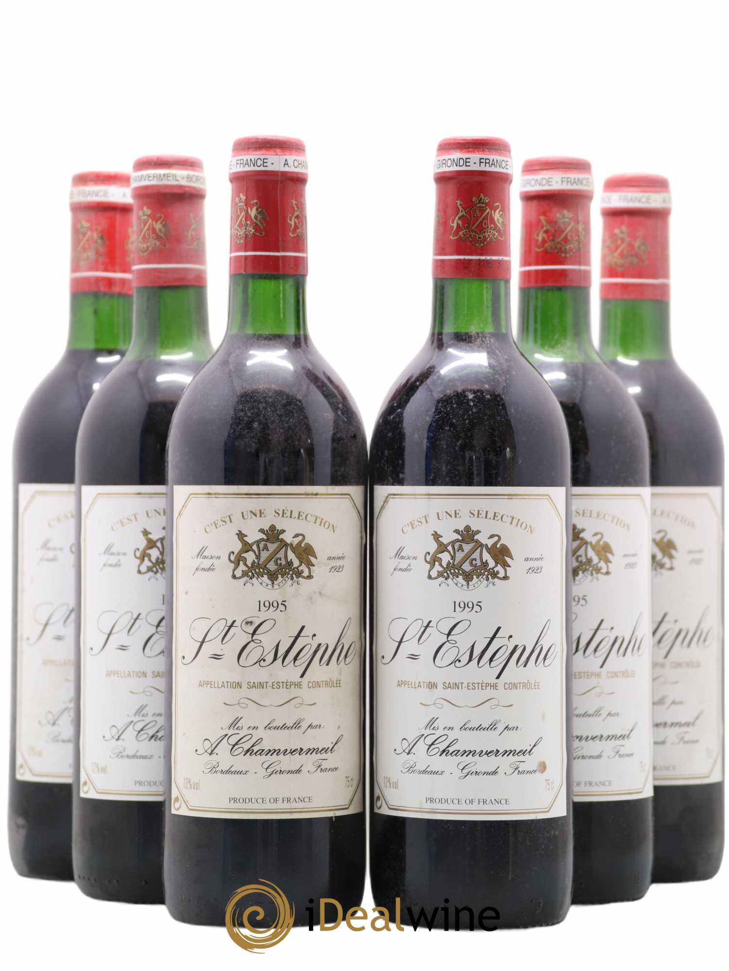 Saint-Estèphe A. Chamvermeil 1995 - Lot de 6 bouteilles - 0