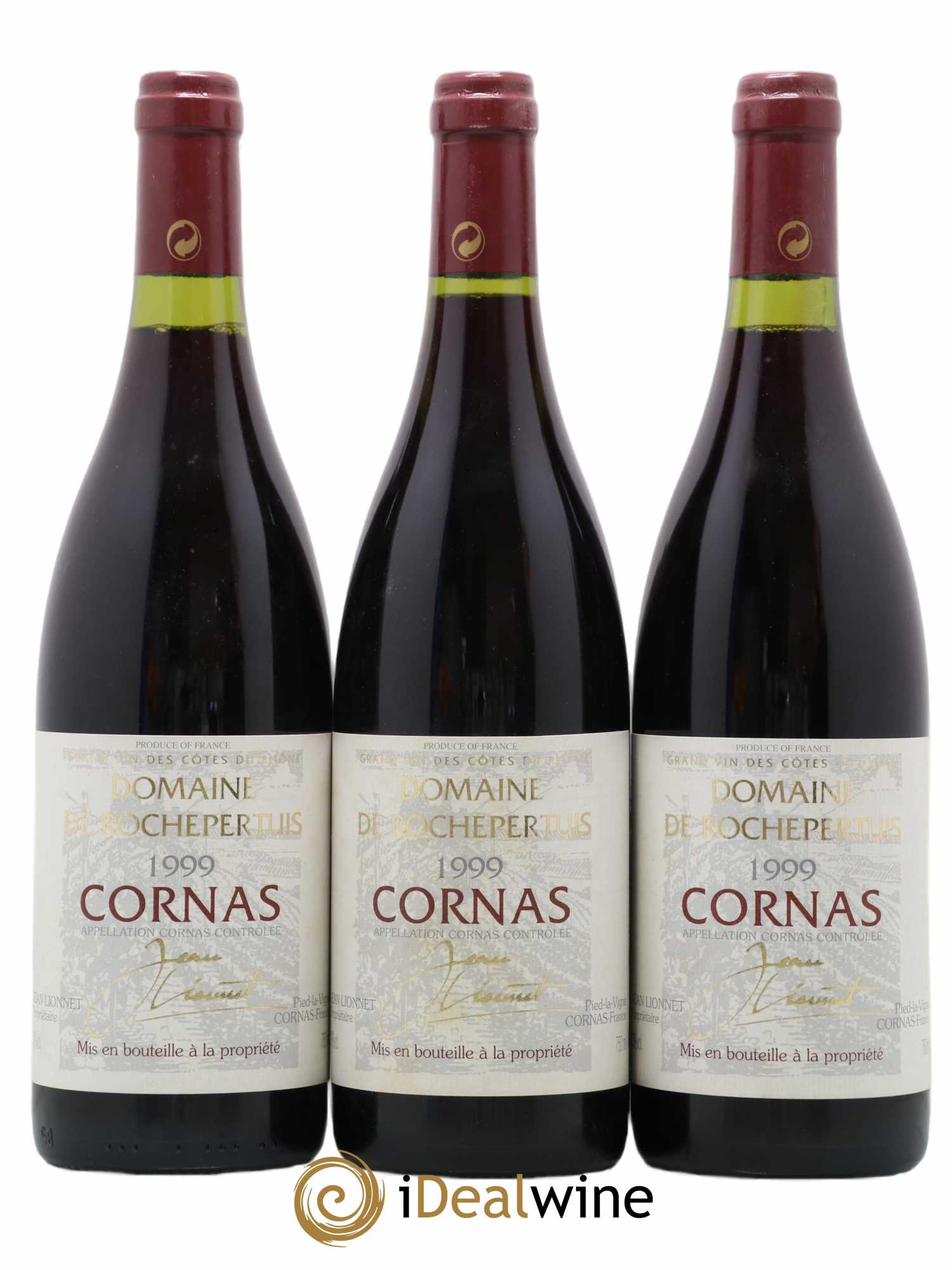 Cornas Domaine De Rochepertuis 1999 - Lot de 3 bouteilles - 0