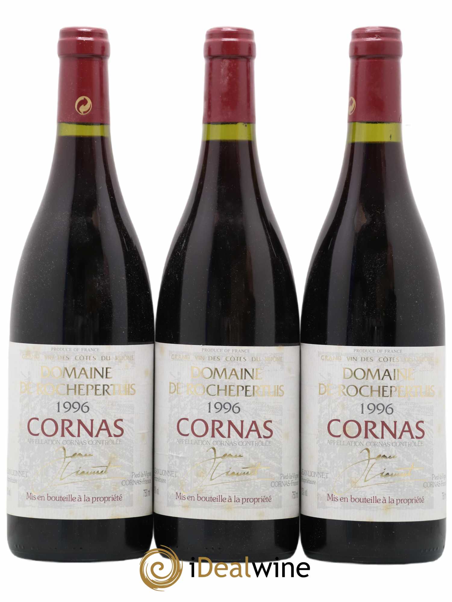 Cornas Domaine De Rochepertuis 1996 - Lot de 3 bouteilles - 0
