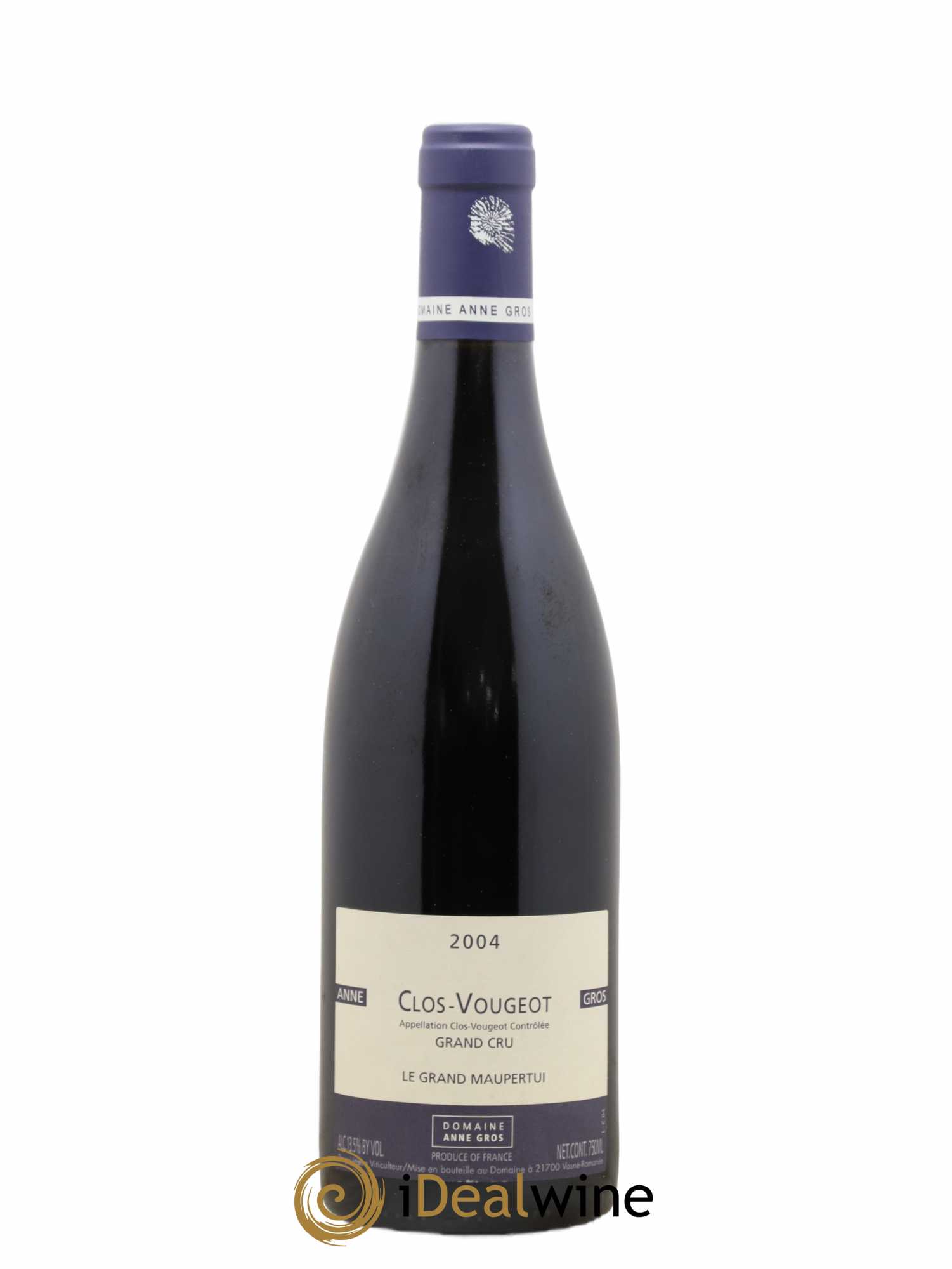 Clos de Vougeot Grand Cru Le Grand Maupertui Anne Gros 2004 - Lot de 1 bouteille - 0