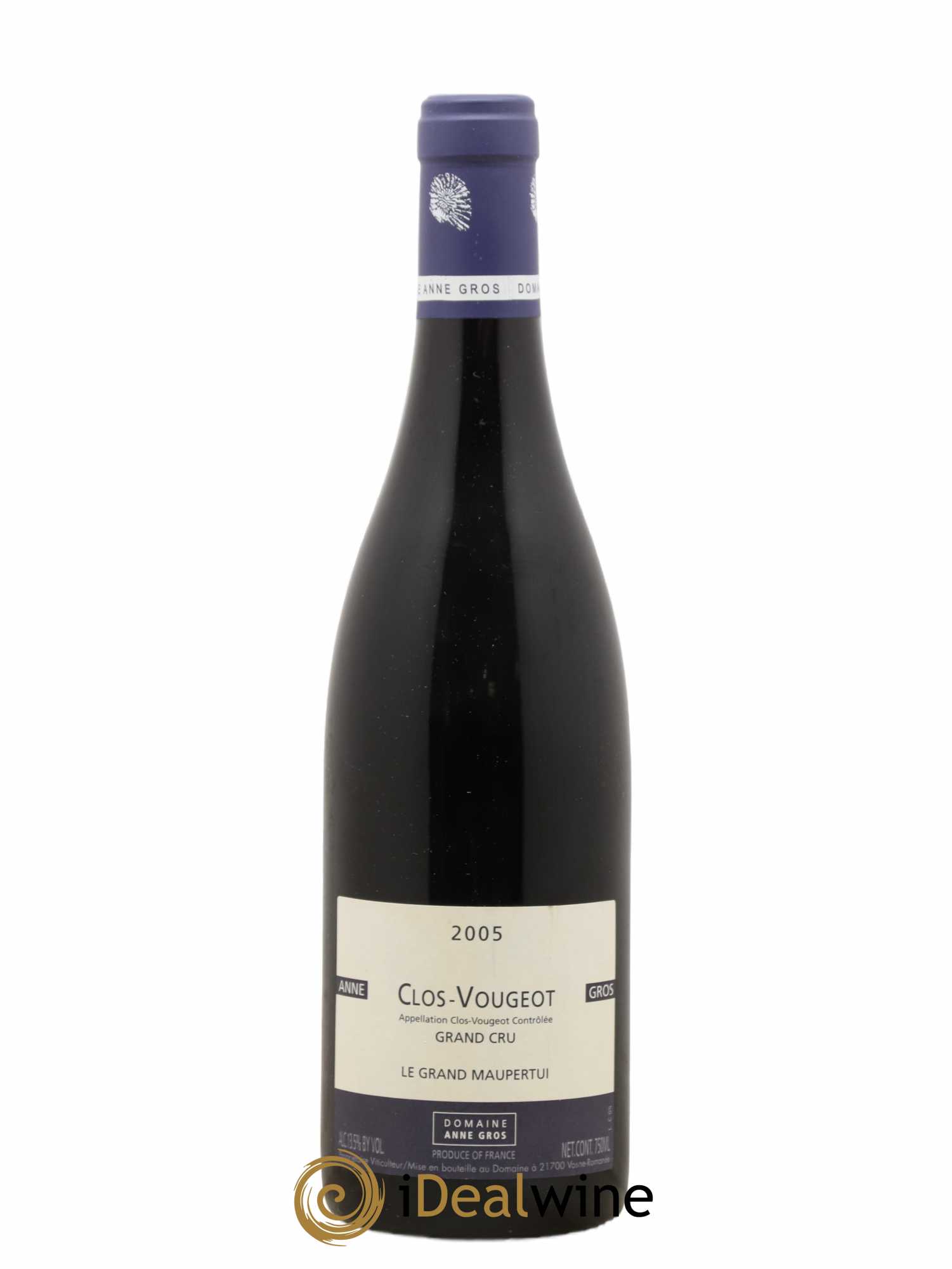 Clos de Vougeot Grand Cru Le Grand Maupertui Anne Gros 2005 - Lot de 1 bouteille - 0